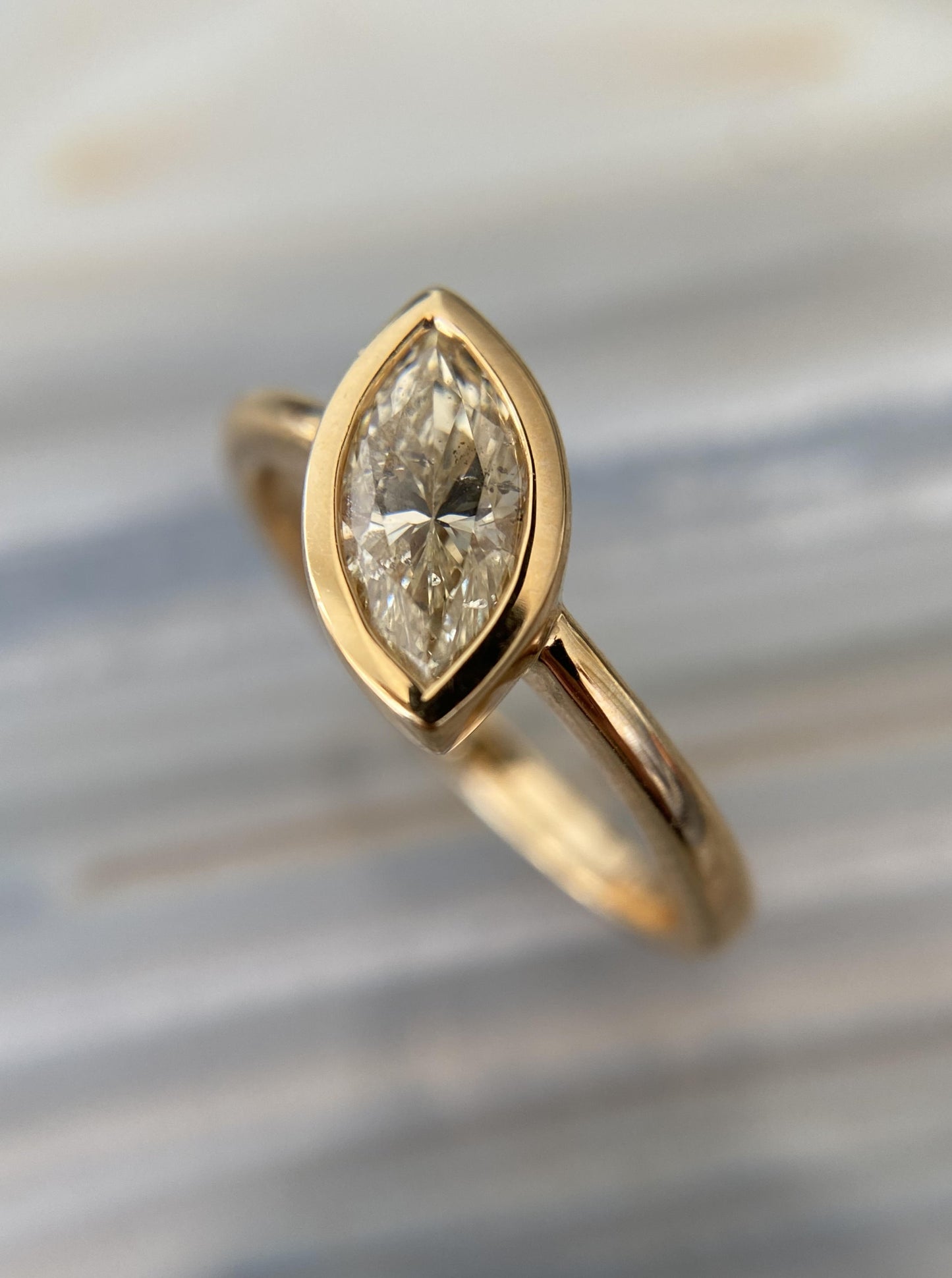 Marquise Bezel Diamond Ring
