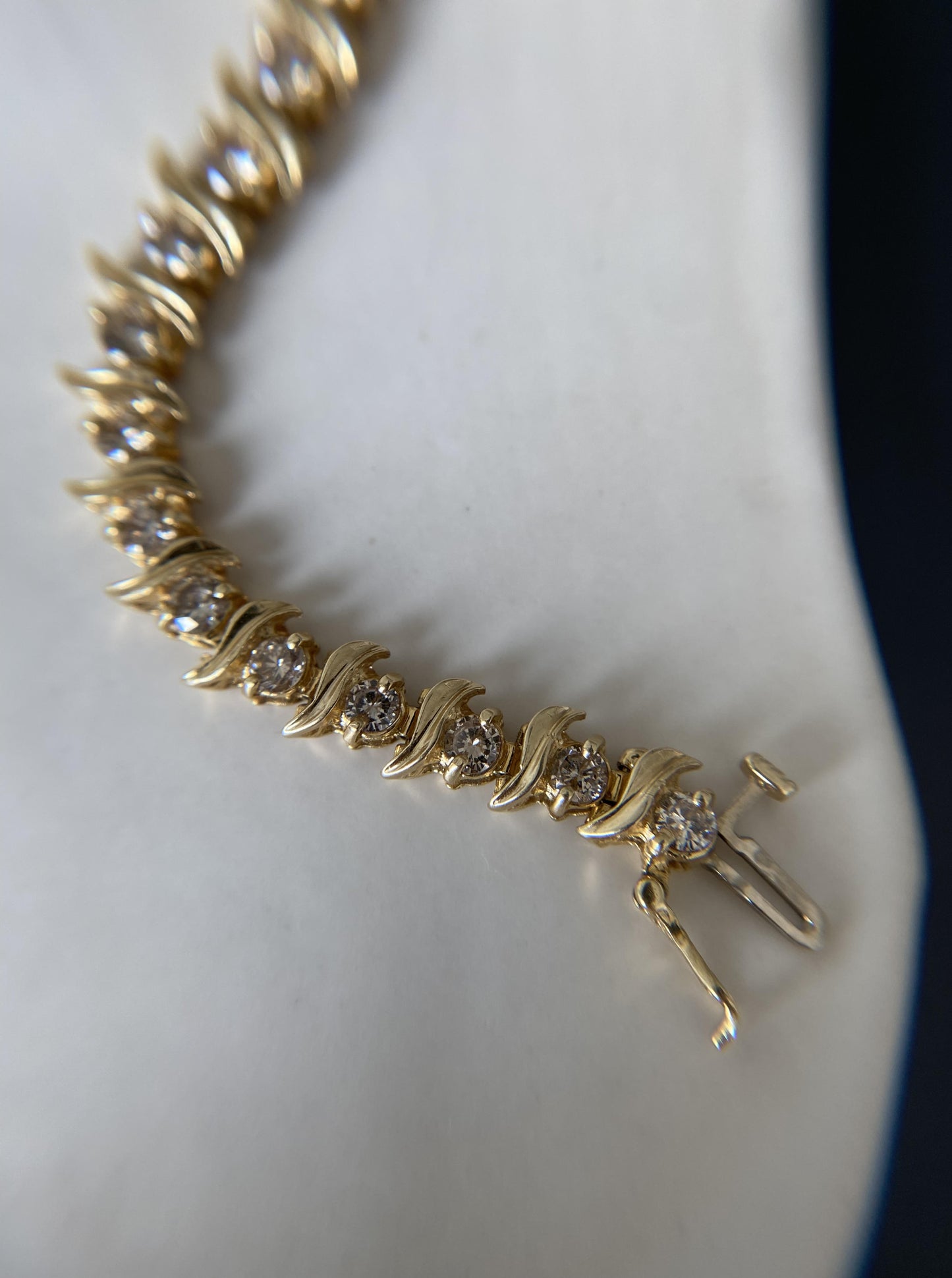 Vintage "S" Diamond Bracelet