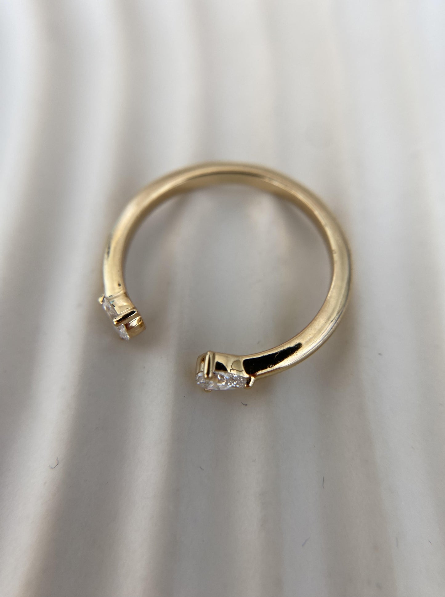 Open Lab Diamond Ring