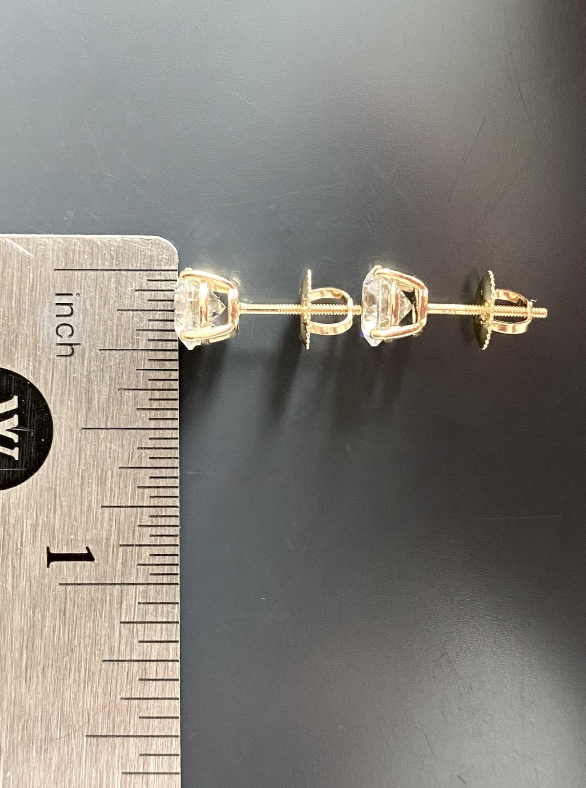14K Lab Diamond Studs (2ct)
