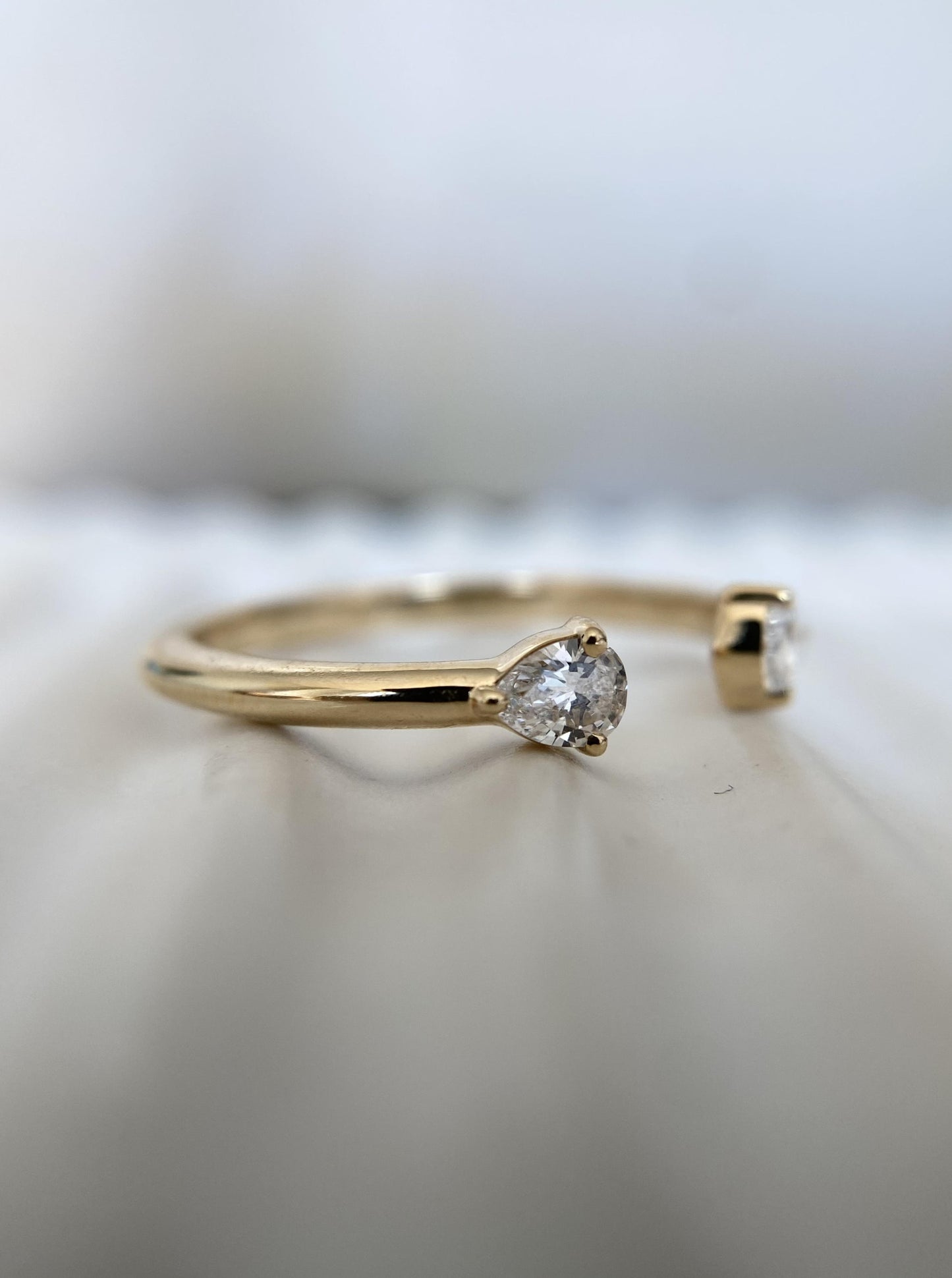 Open Lab Diamond Ring