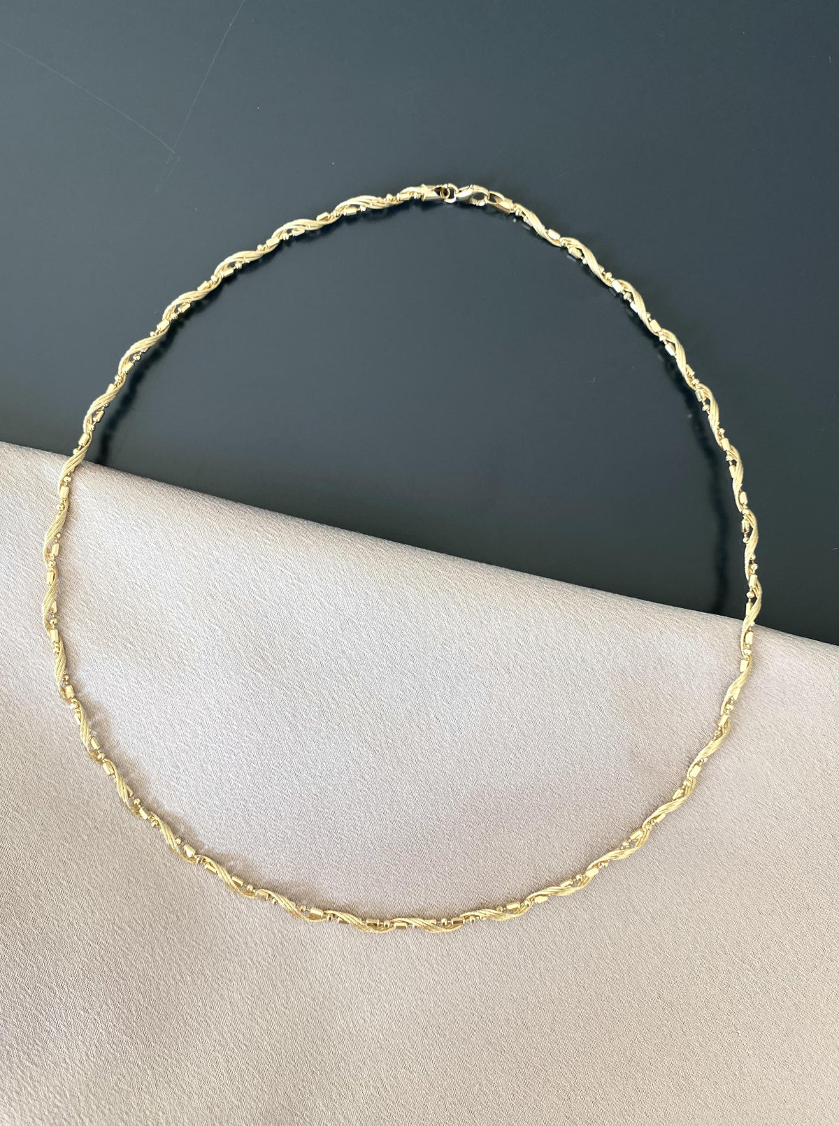 Twisted Rope Omega Necklace