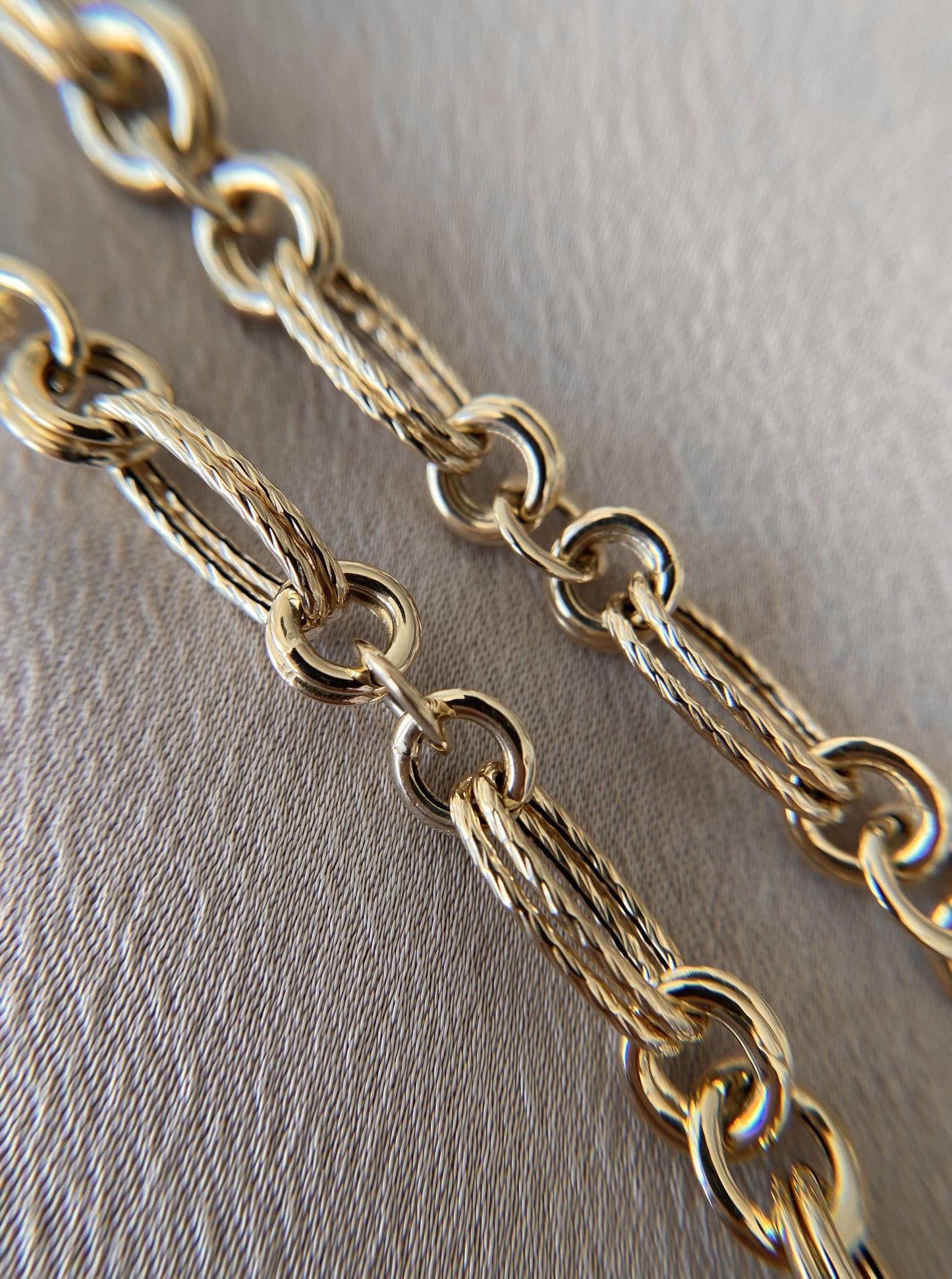 Double Round & Oval Rope Link Chain