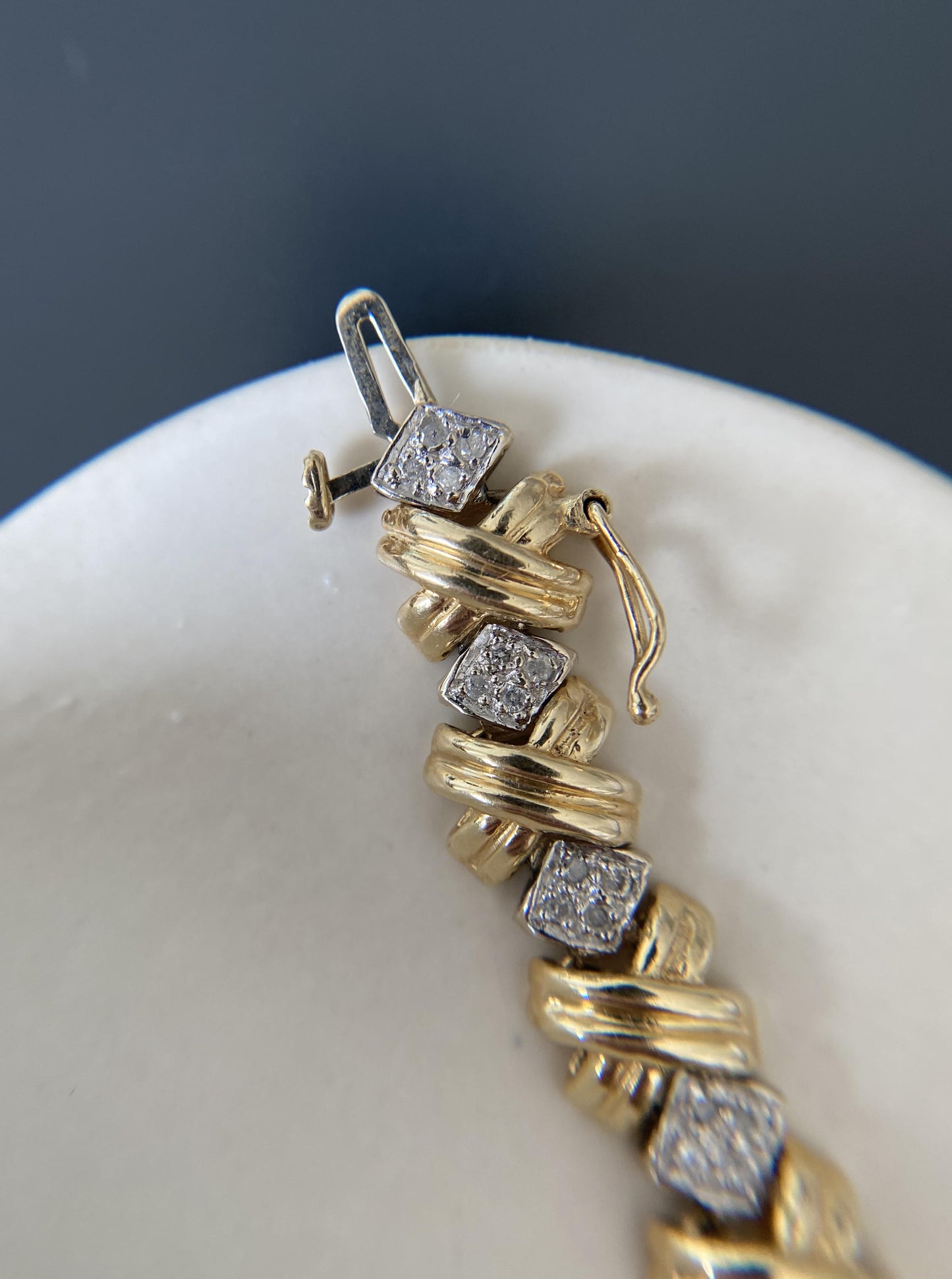 Vintage Diamond Kisses Bracelet