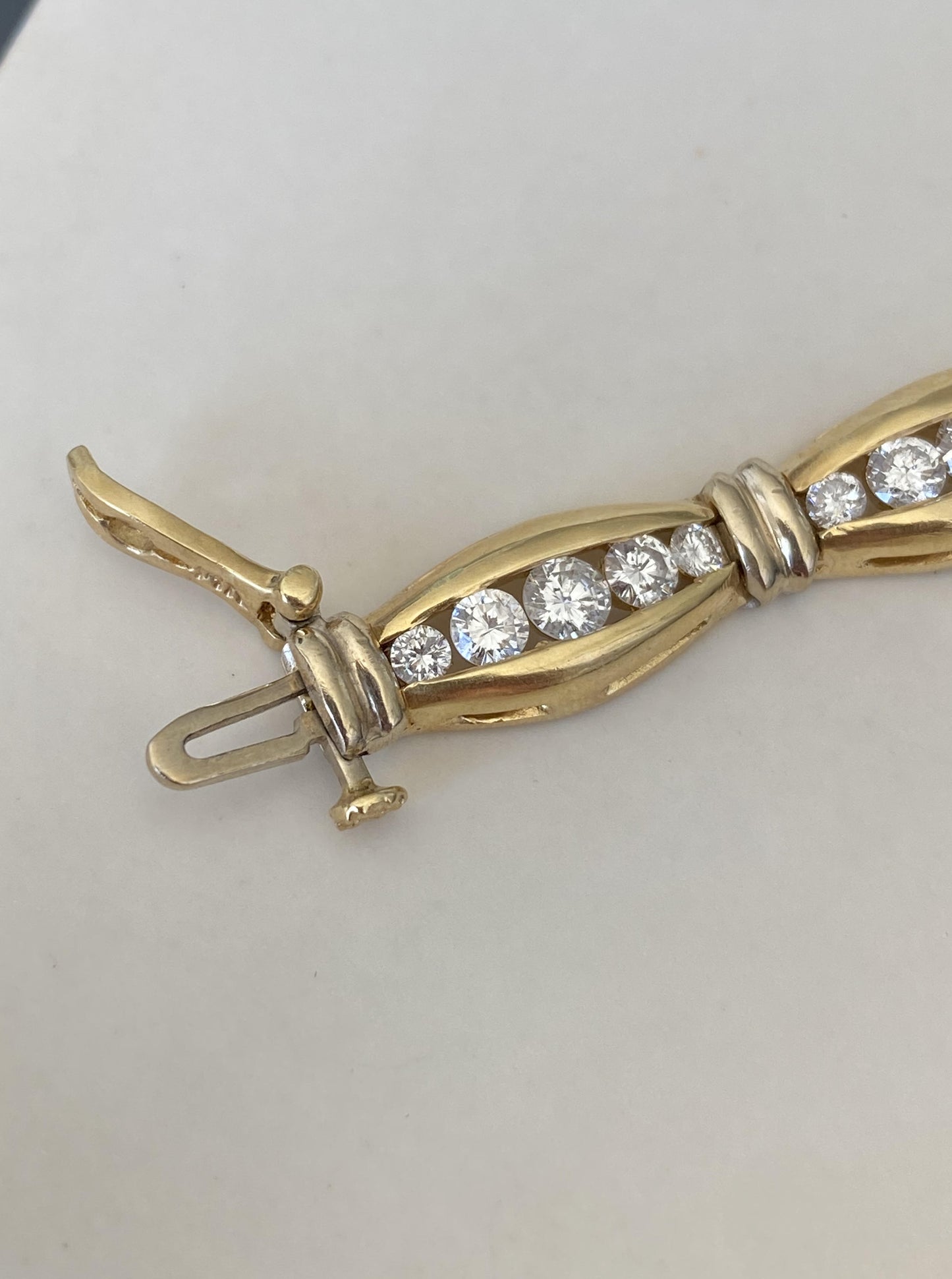 Vintage Channel Diamond Bracelet