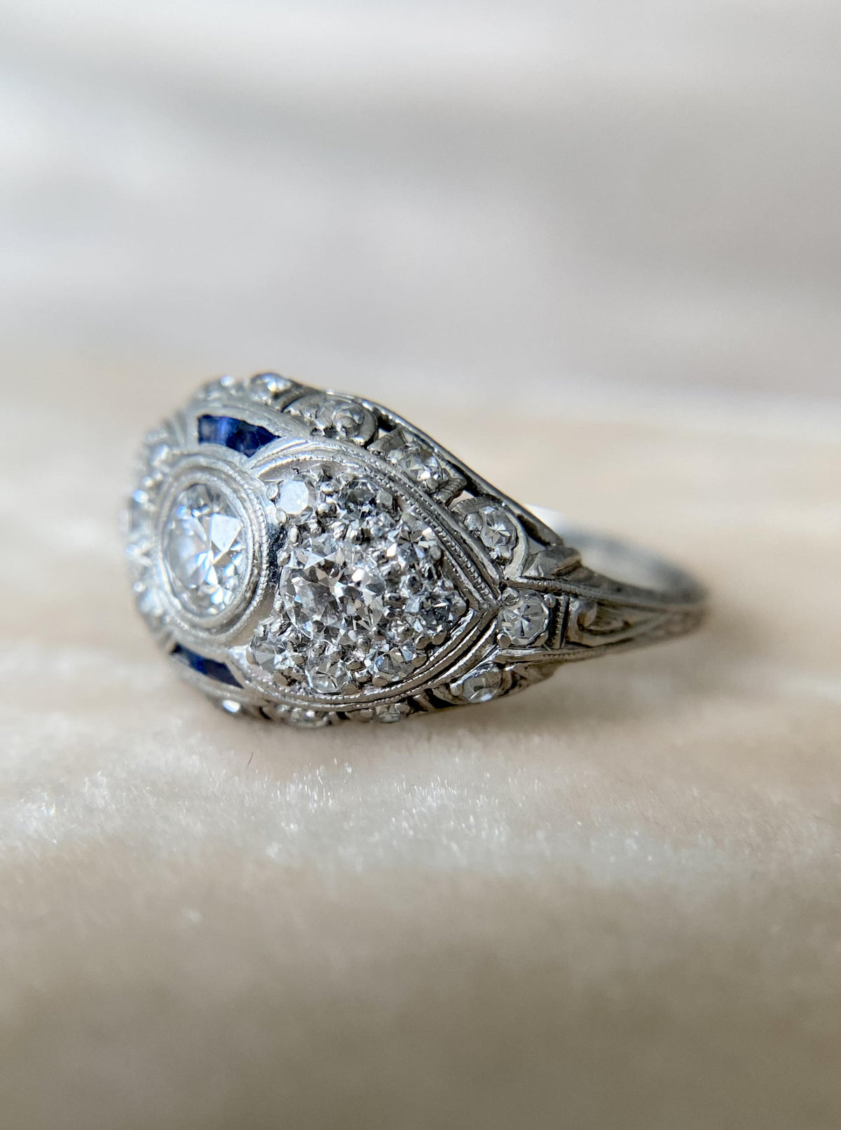 Art Deco Diamond Dome Ring