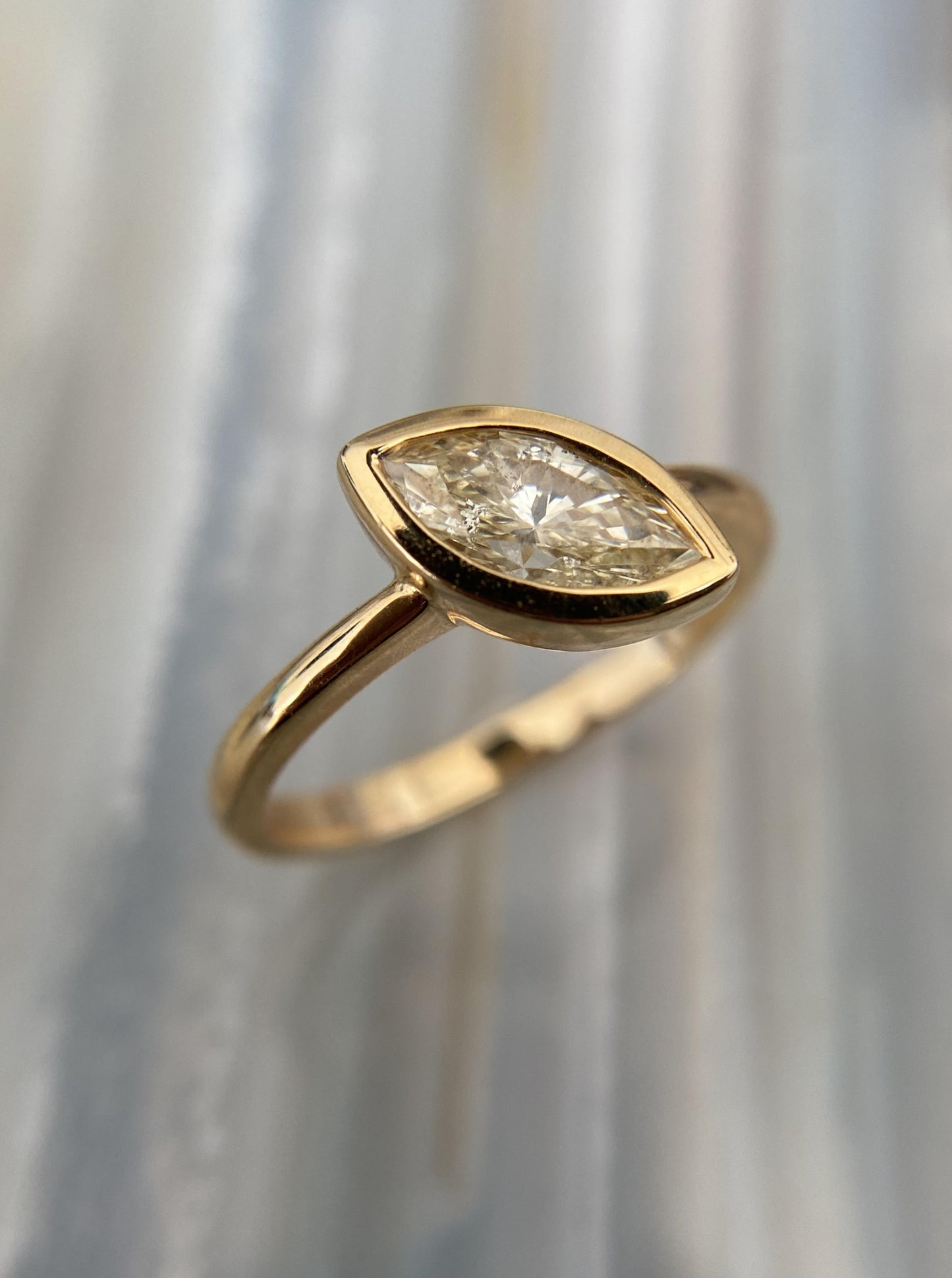 Marquise Bezel Diamond Ring