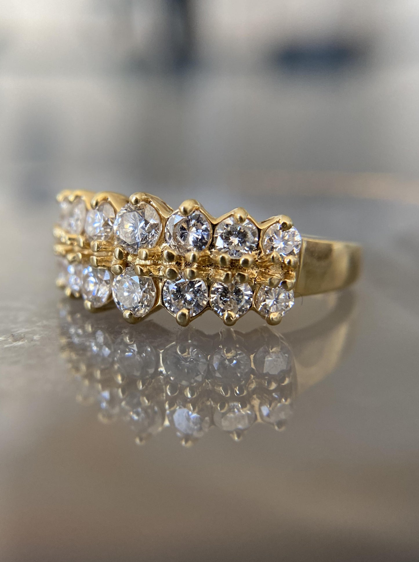 Estate Scallop Diamond Band