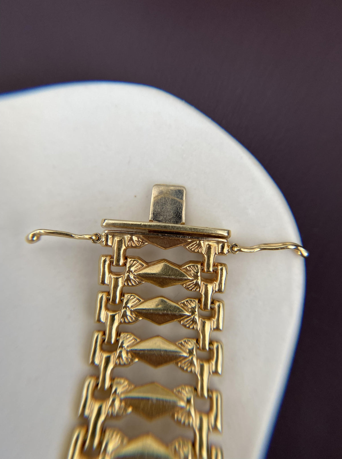 14K Vintage Cleopatra Bracelet