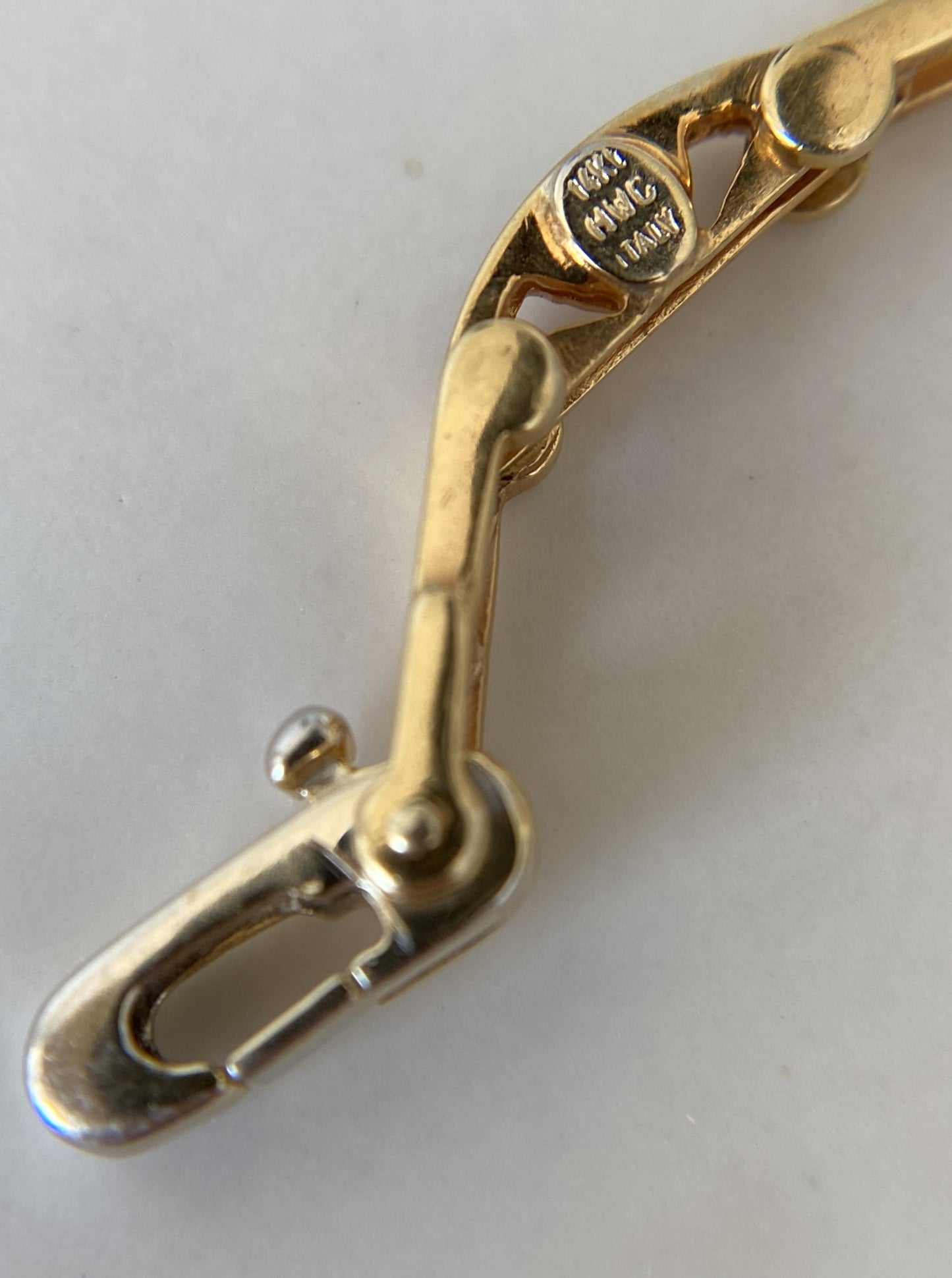 Vintage Link Diamond Square station Bracelet