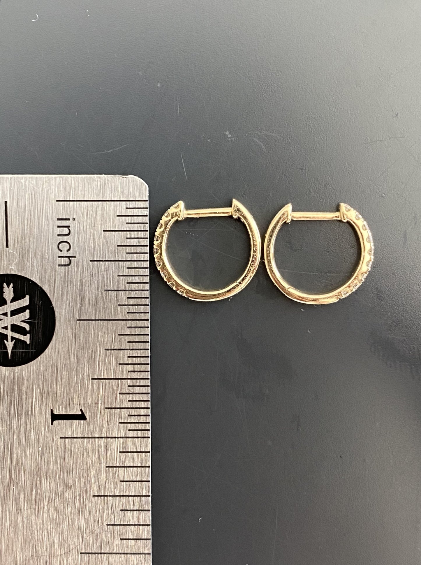 Dainty Small Diamond Hoops