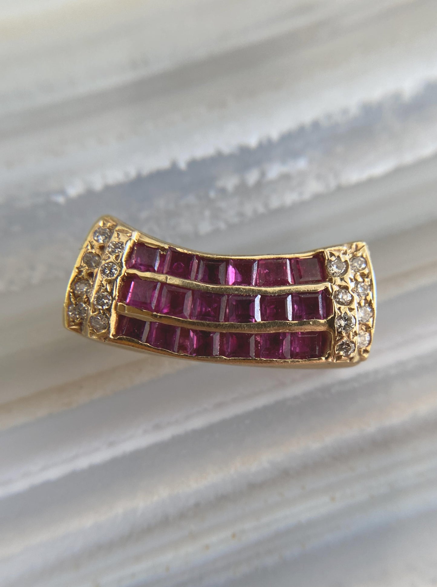 Vintage Ruby Slider Pendant