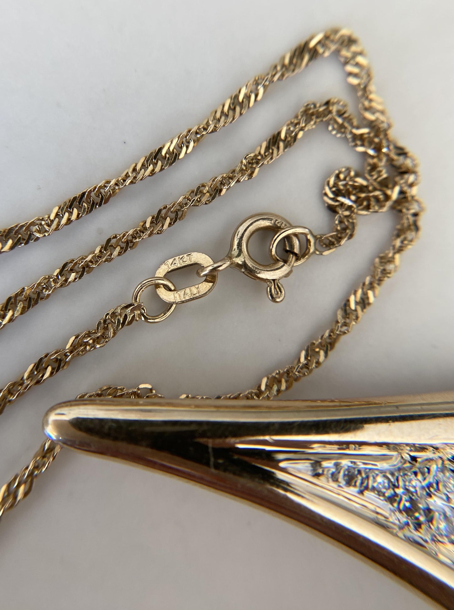 Vintage Tourmaline Pendant Necklace
