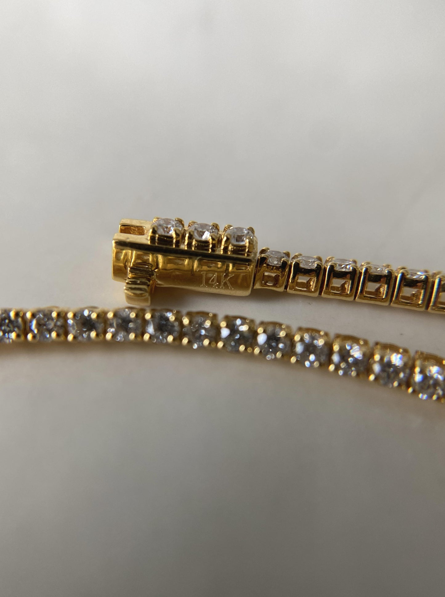 Lab Tennis Diamond Bracelets (yellow gold)