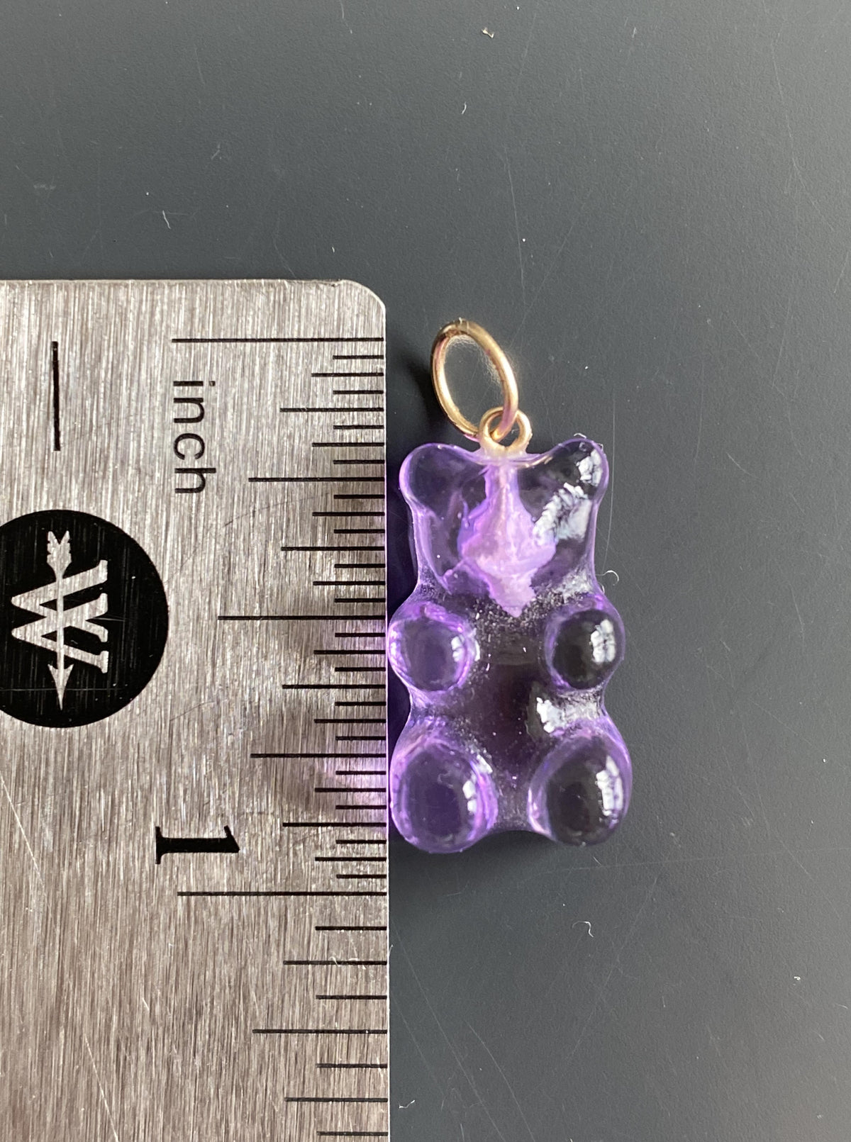 14K Resin Grape Gummy Bear Charm