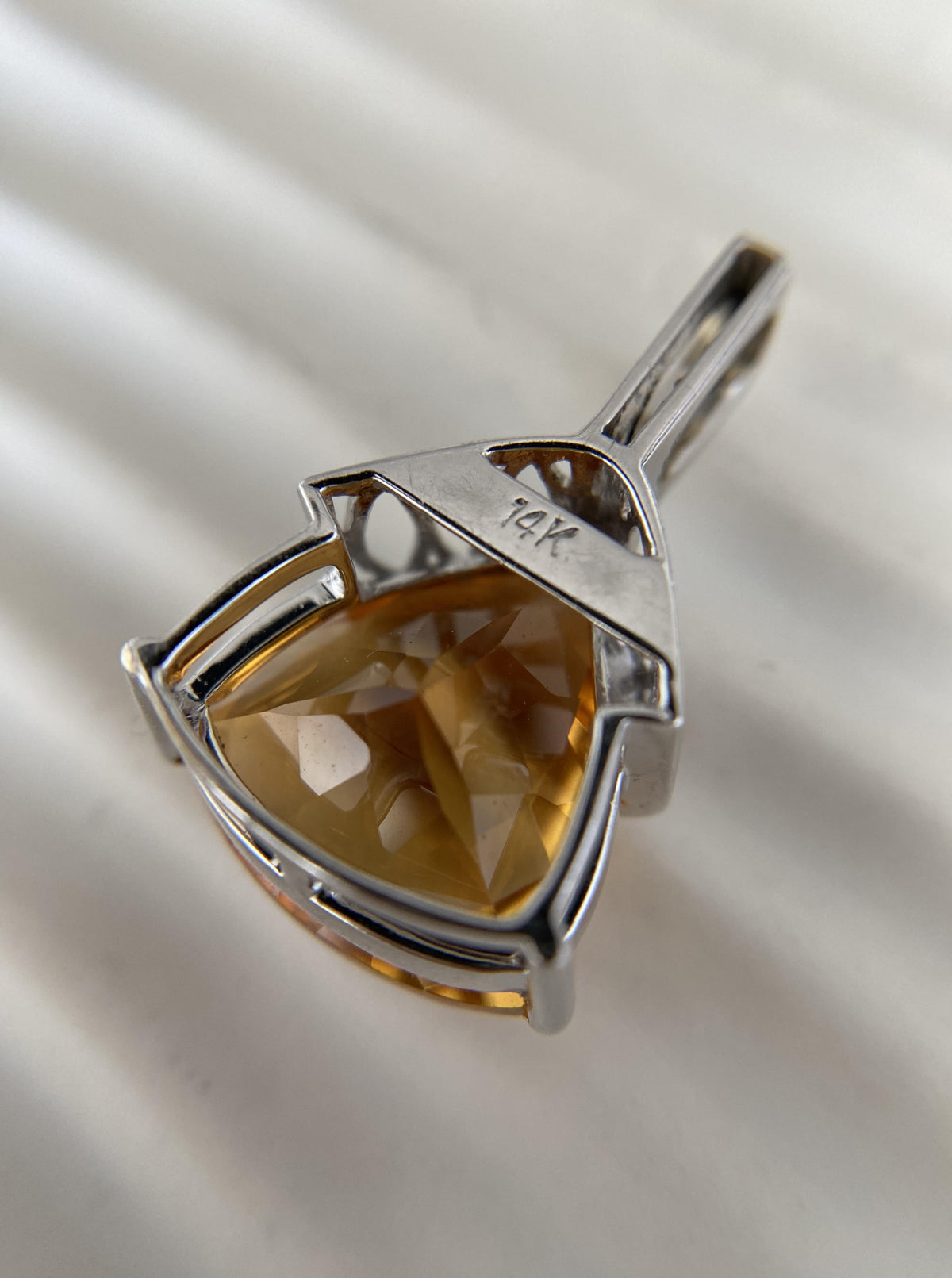 Estate Citrine Statement Pendant