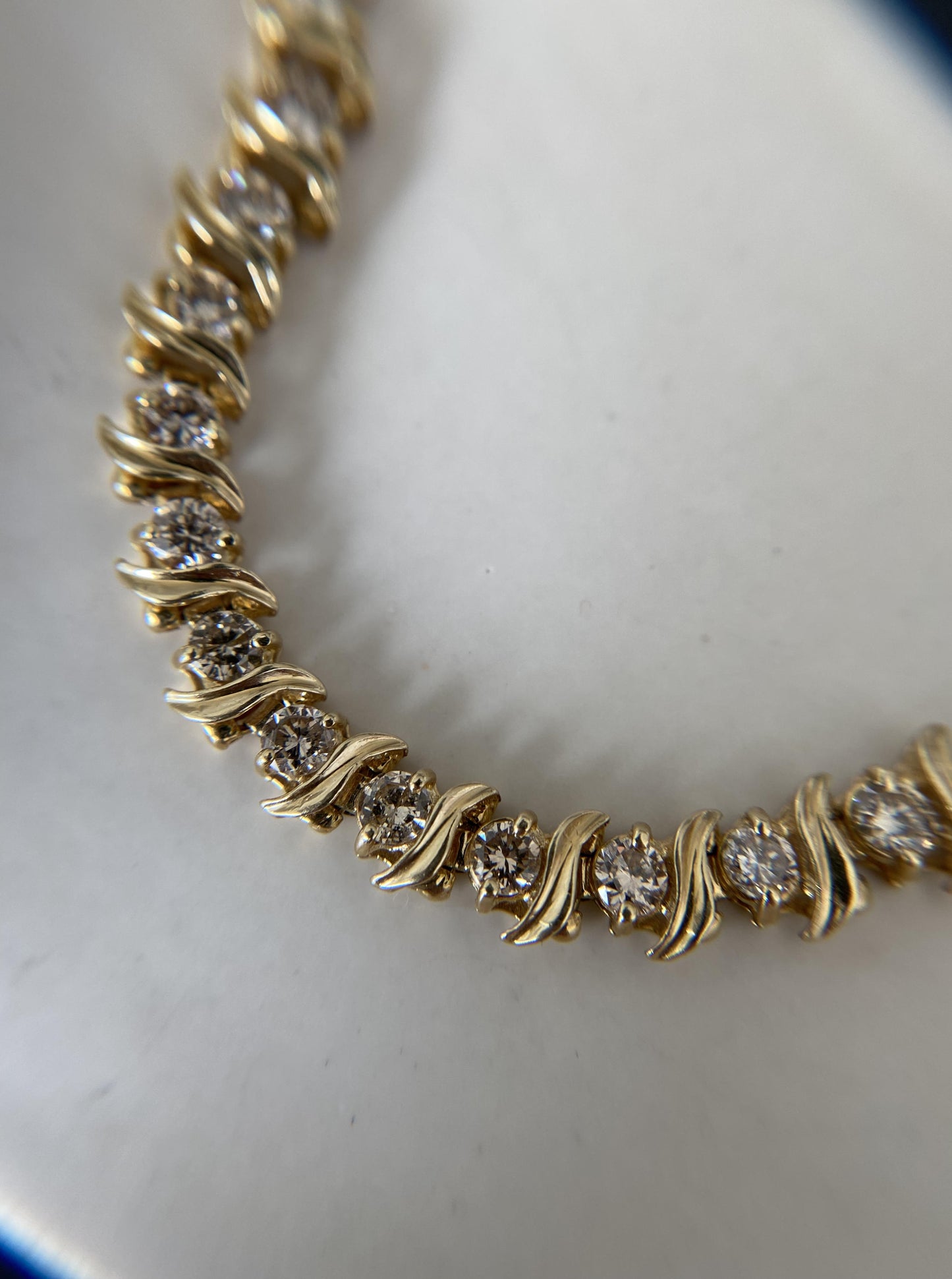 Vintage "S" Diamond Bracelet