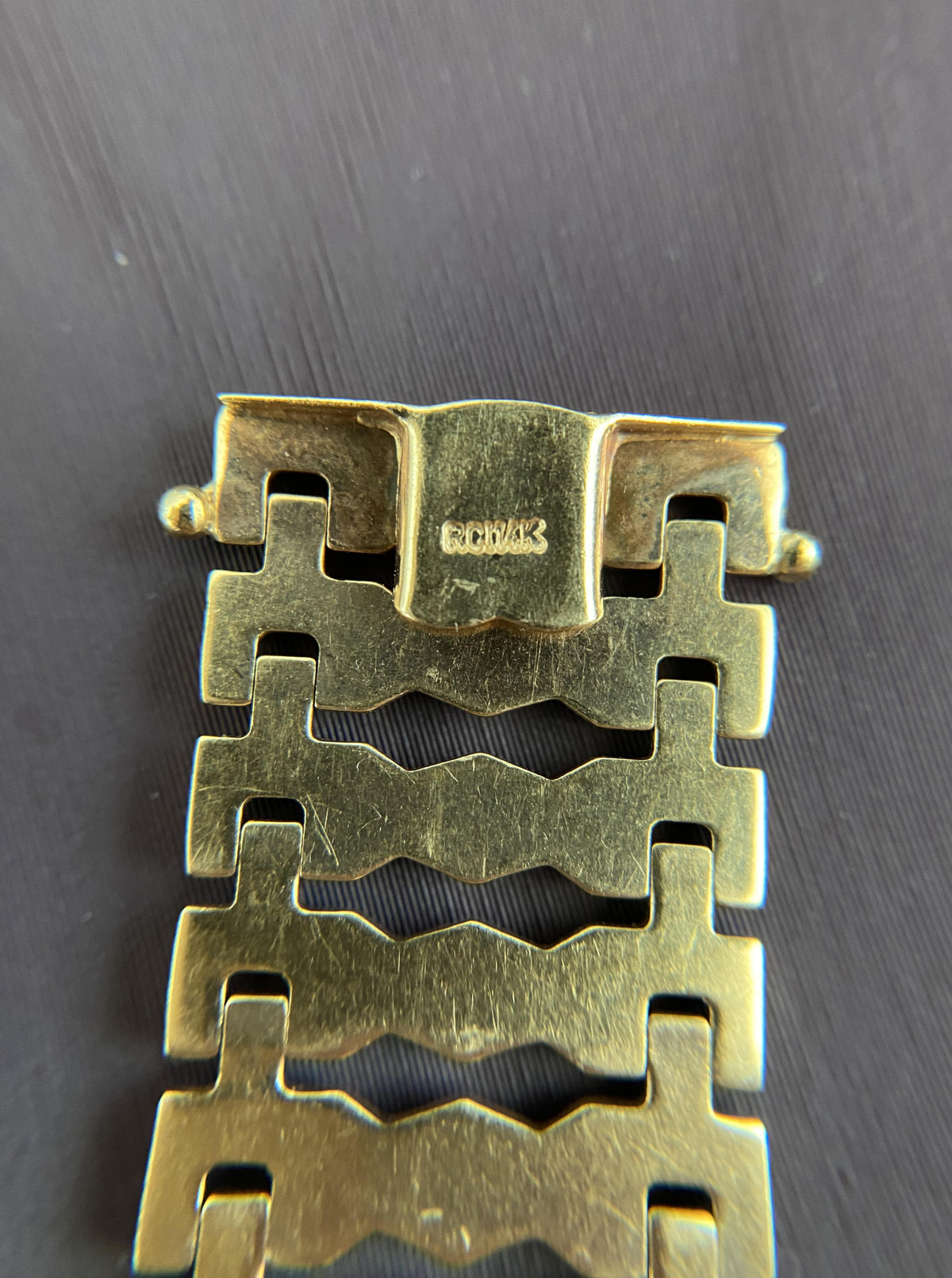 14K Vintage Cleopatra Bracelet