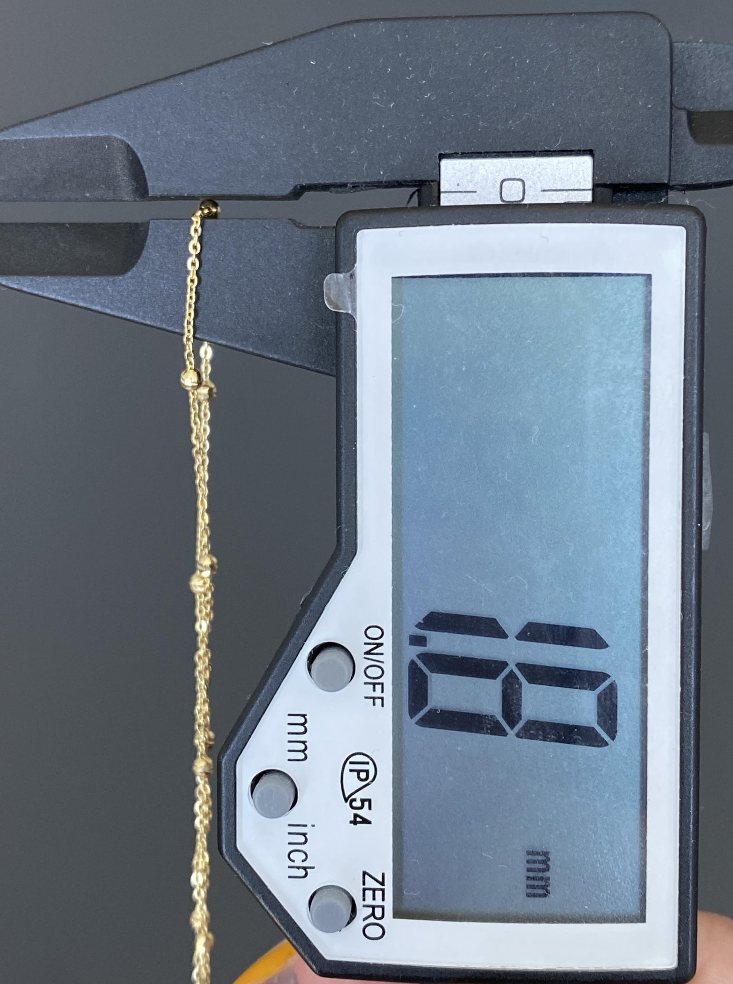 14K Beaded Chain (16" inches)
