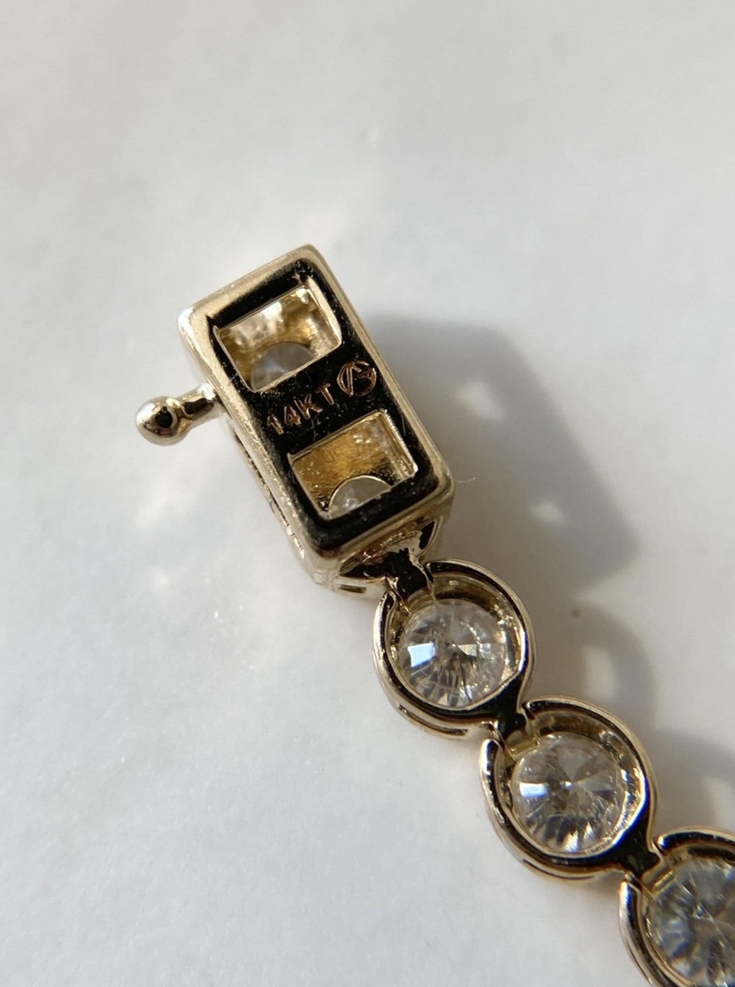 Bezel Tennis Diamond Bracelet
