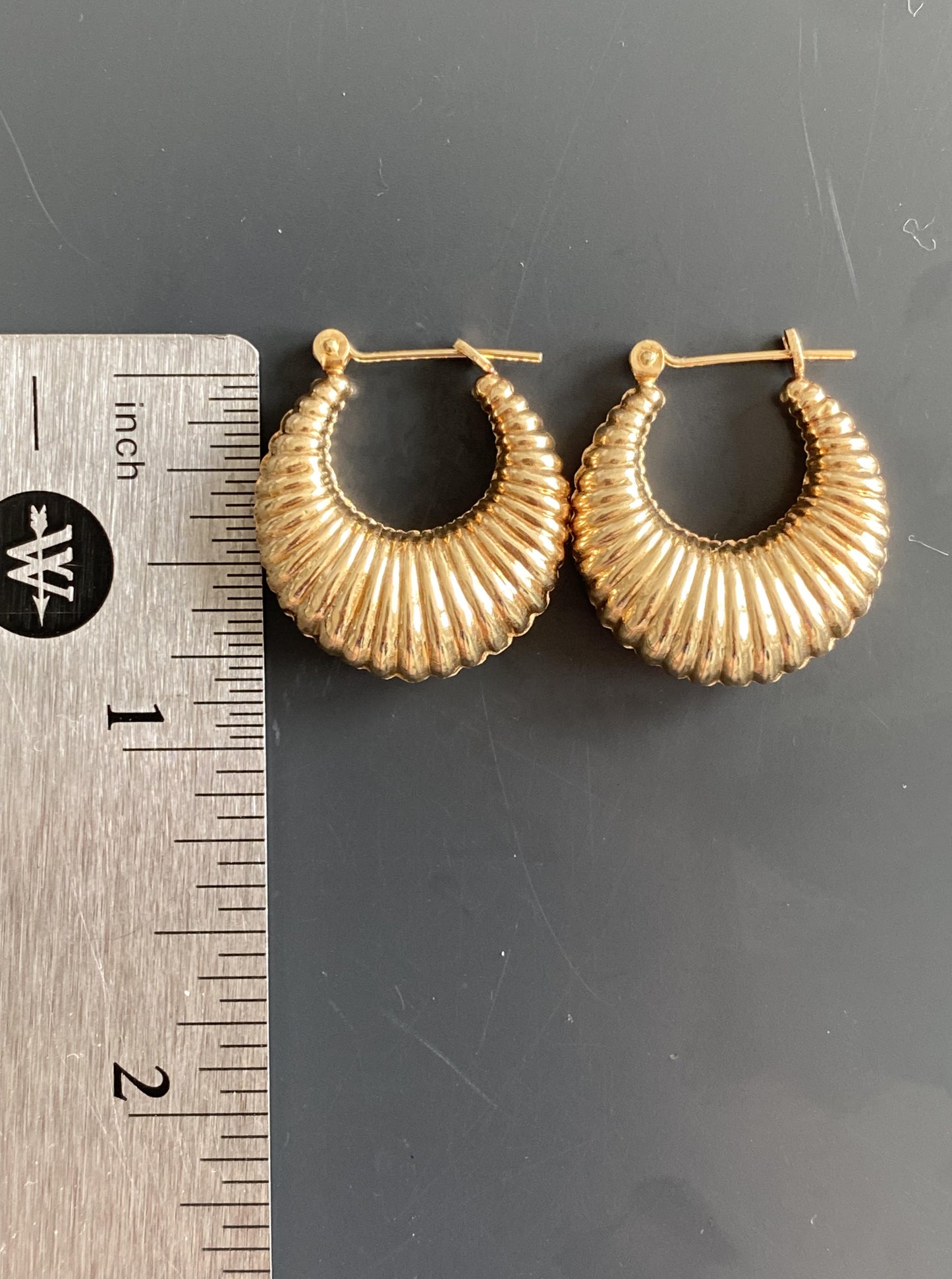 Puffy Croissant Hoops