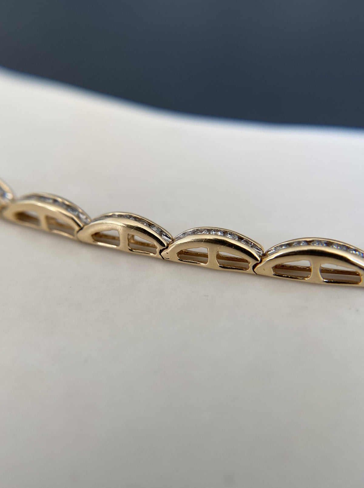 Vintage Scallop Diamond Bracelet