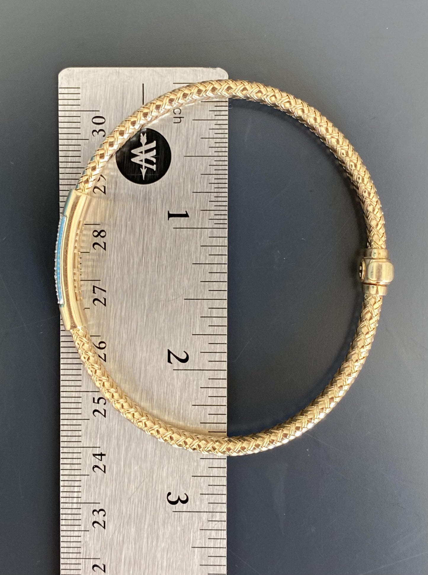 Flexible Woven Diamond Bangle