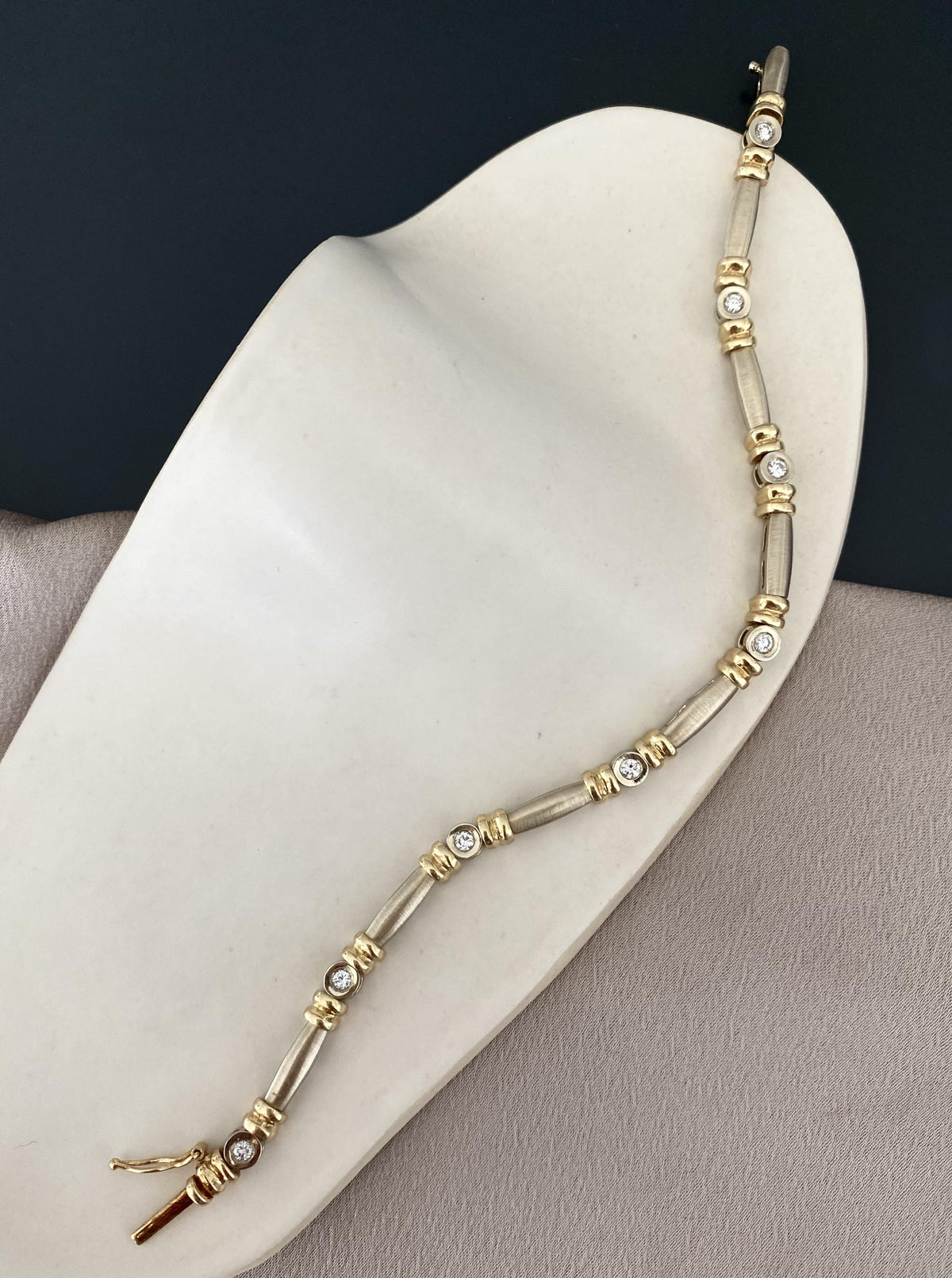 Vintage Satin Diamond Bracelet