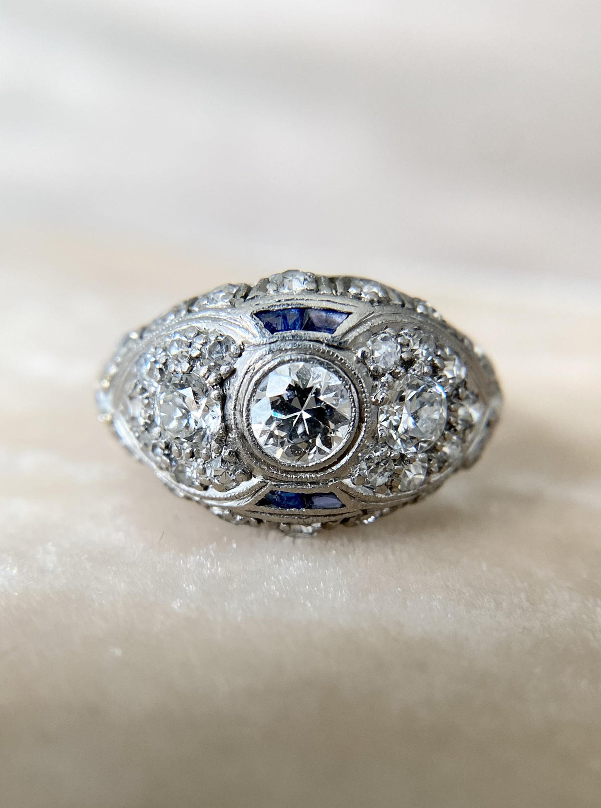 Art Deco Diamond Dome Ring