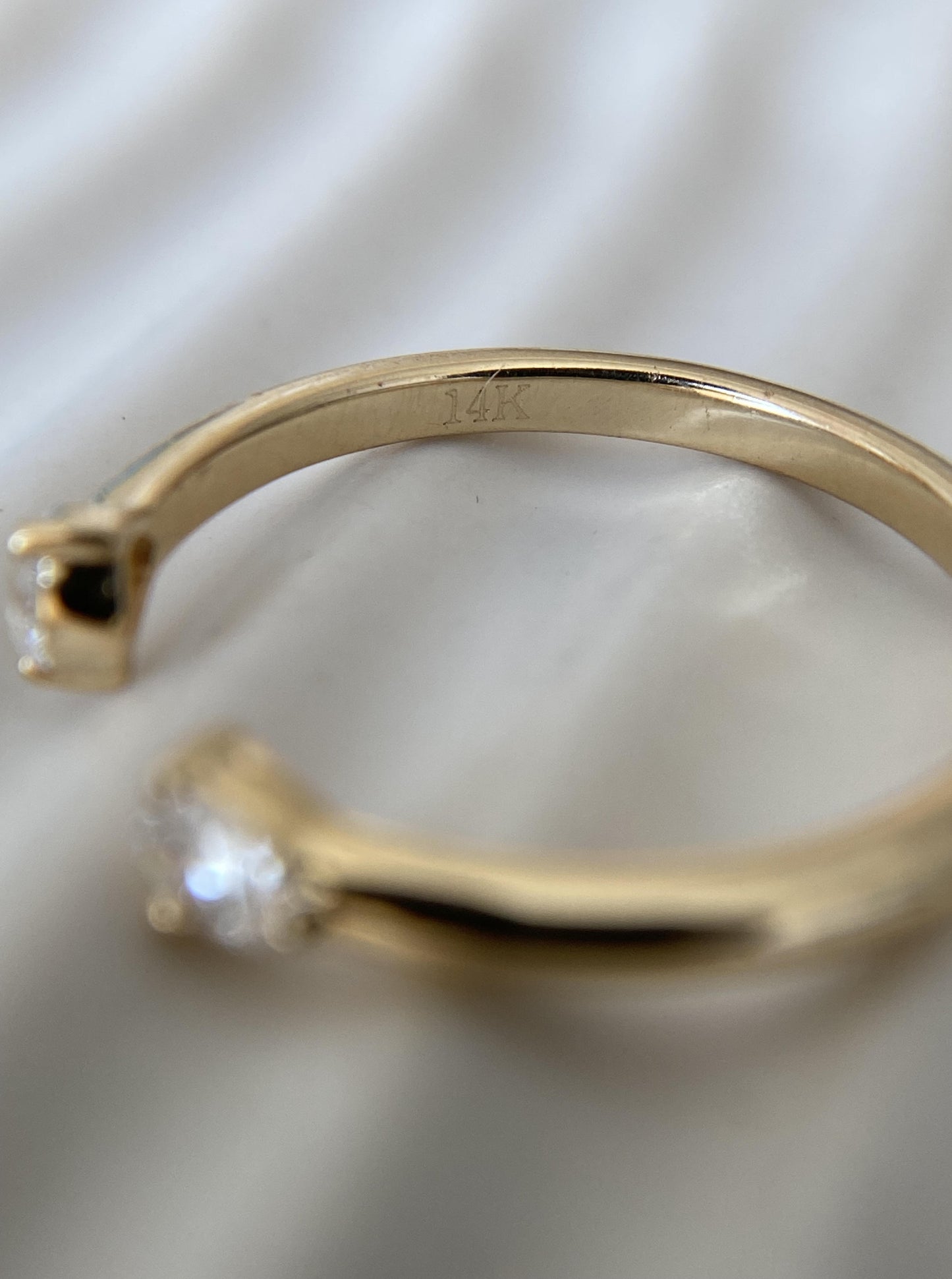 Open Lab Diamond Ring