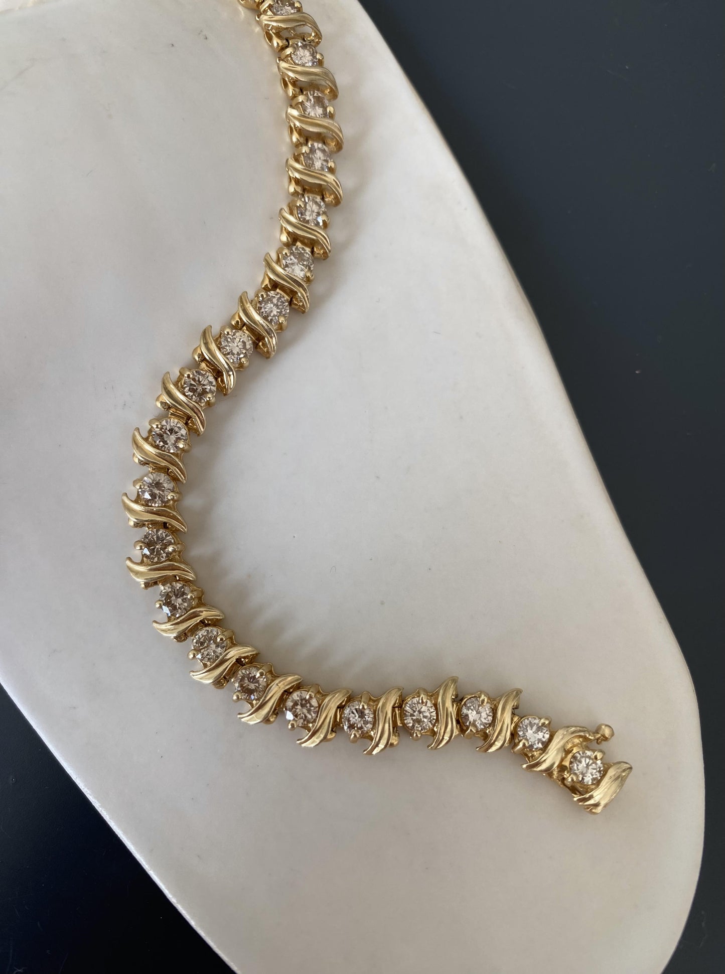 Vintage "S" Diamond Bracelet