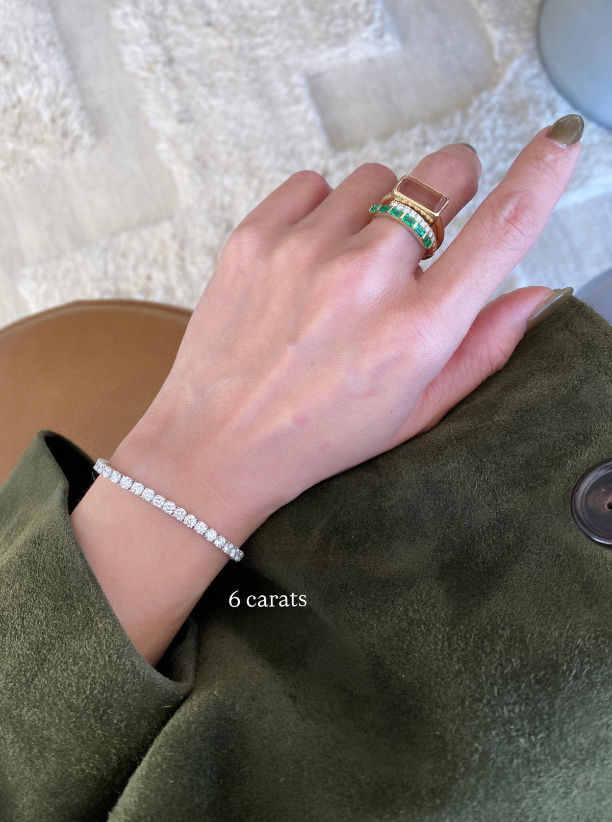 14K Lab Diamond Bracelets