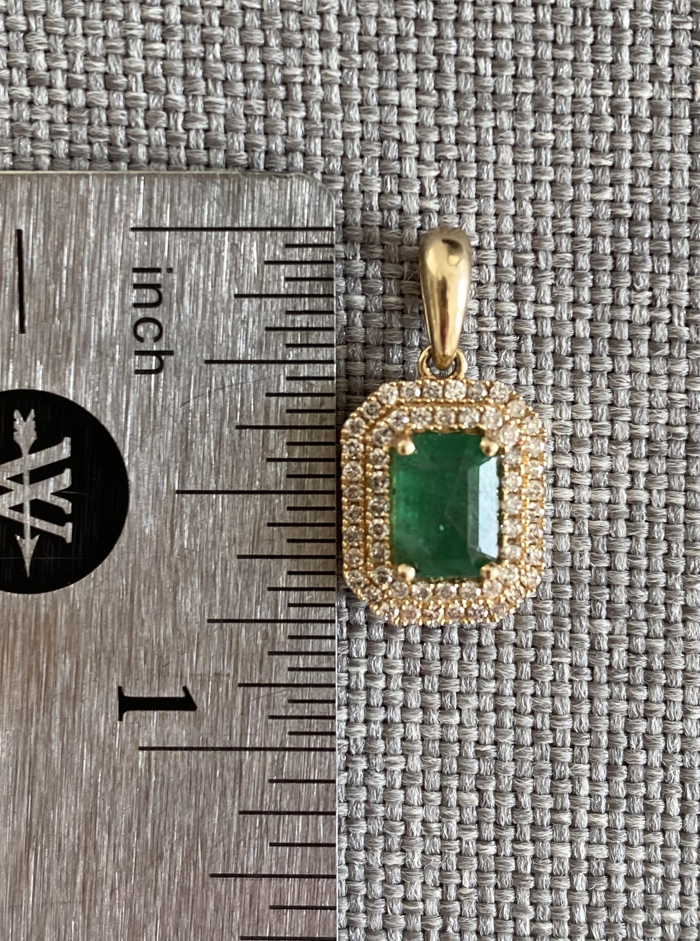 Emerald Diamond Pendant