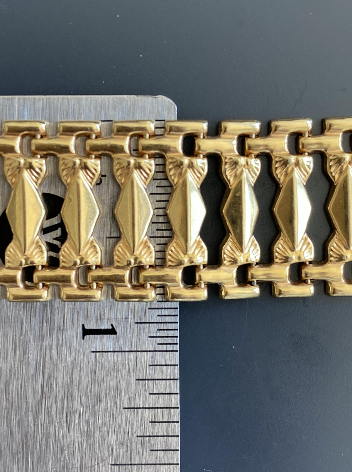 14K Vintage Cleopatra Bracelet