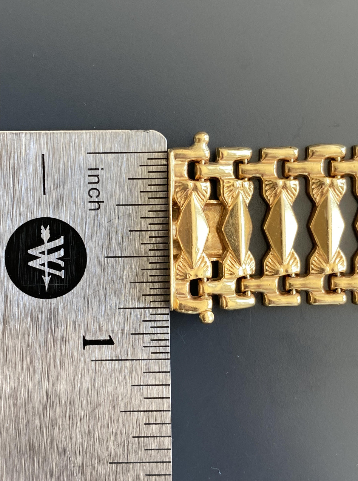 14K Vintage Cleopatra Bracelet