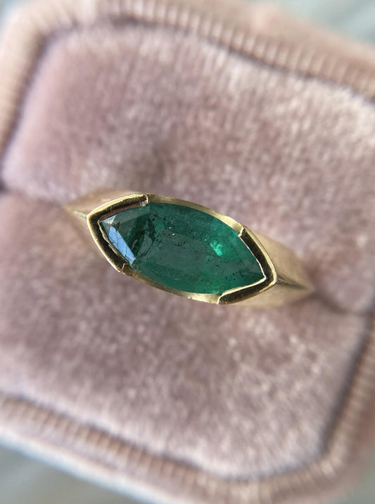 Emerald Marquise Ring