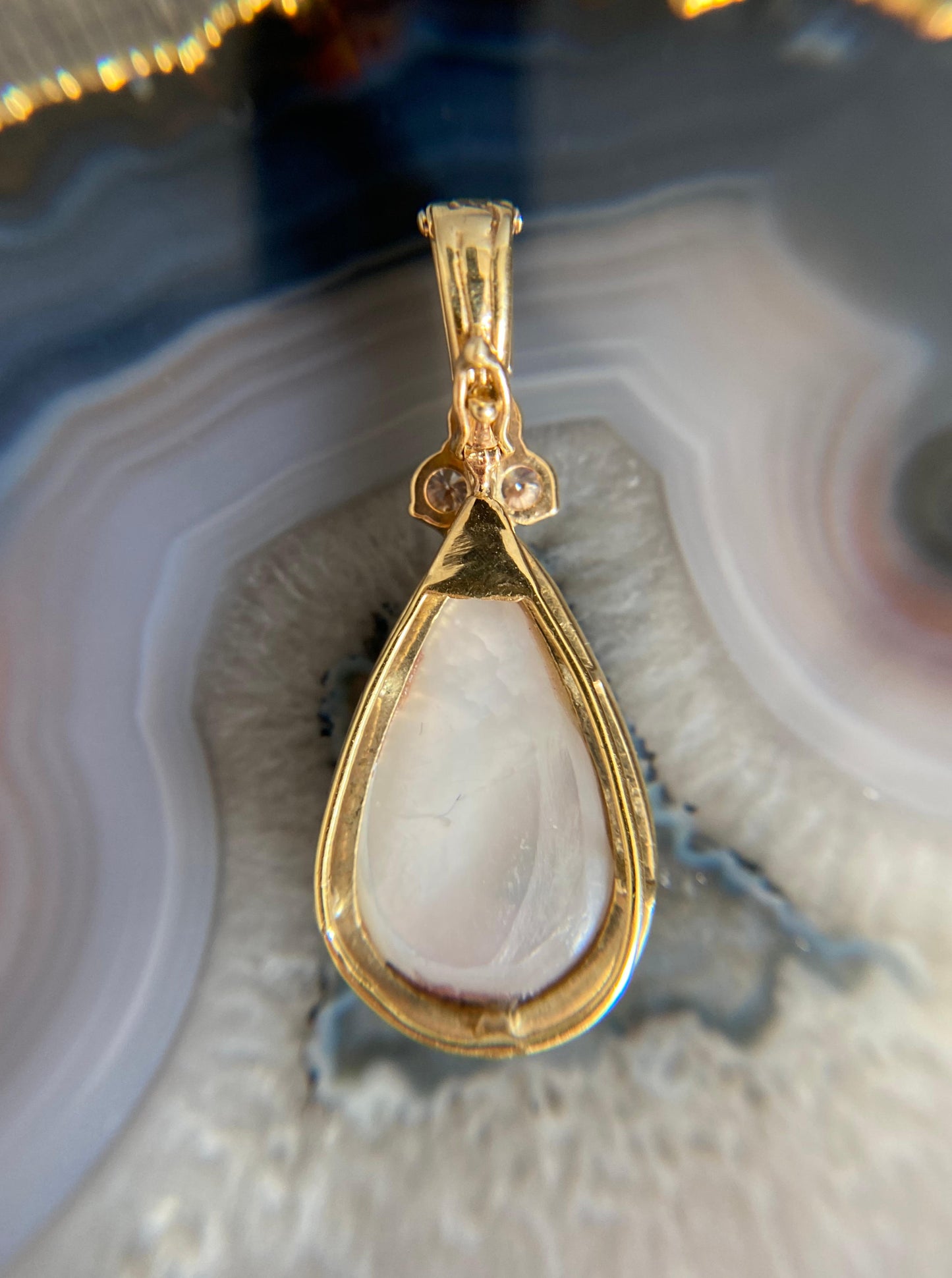 14K Large Mabe Pearl Pendant