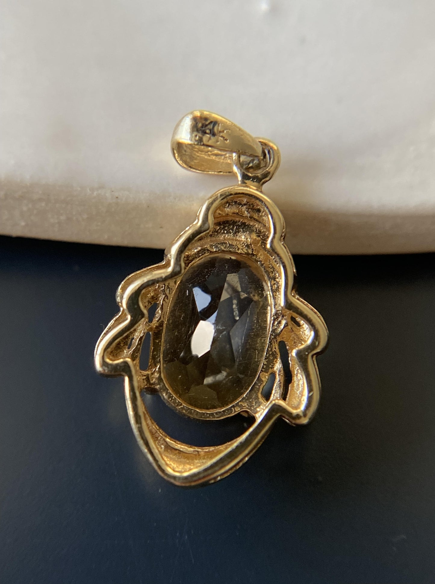 Vintage Citrine Charm
