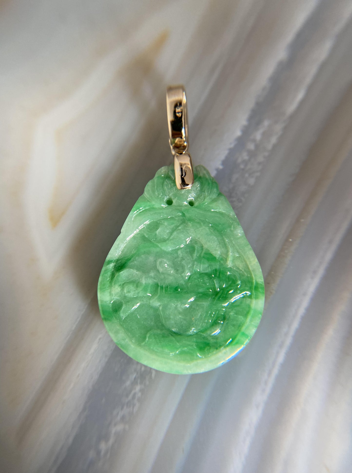Dragon & Phoenix Jade Pendant