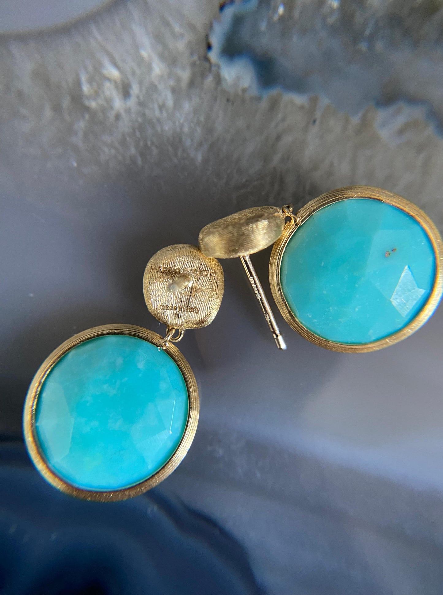 Estate Turquoise Dangle Earrings