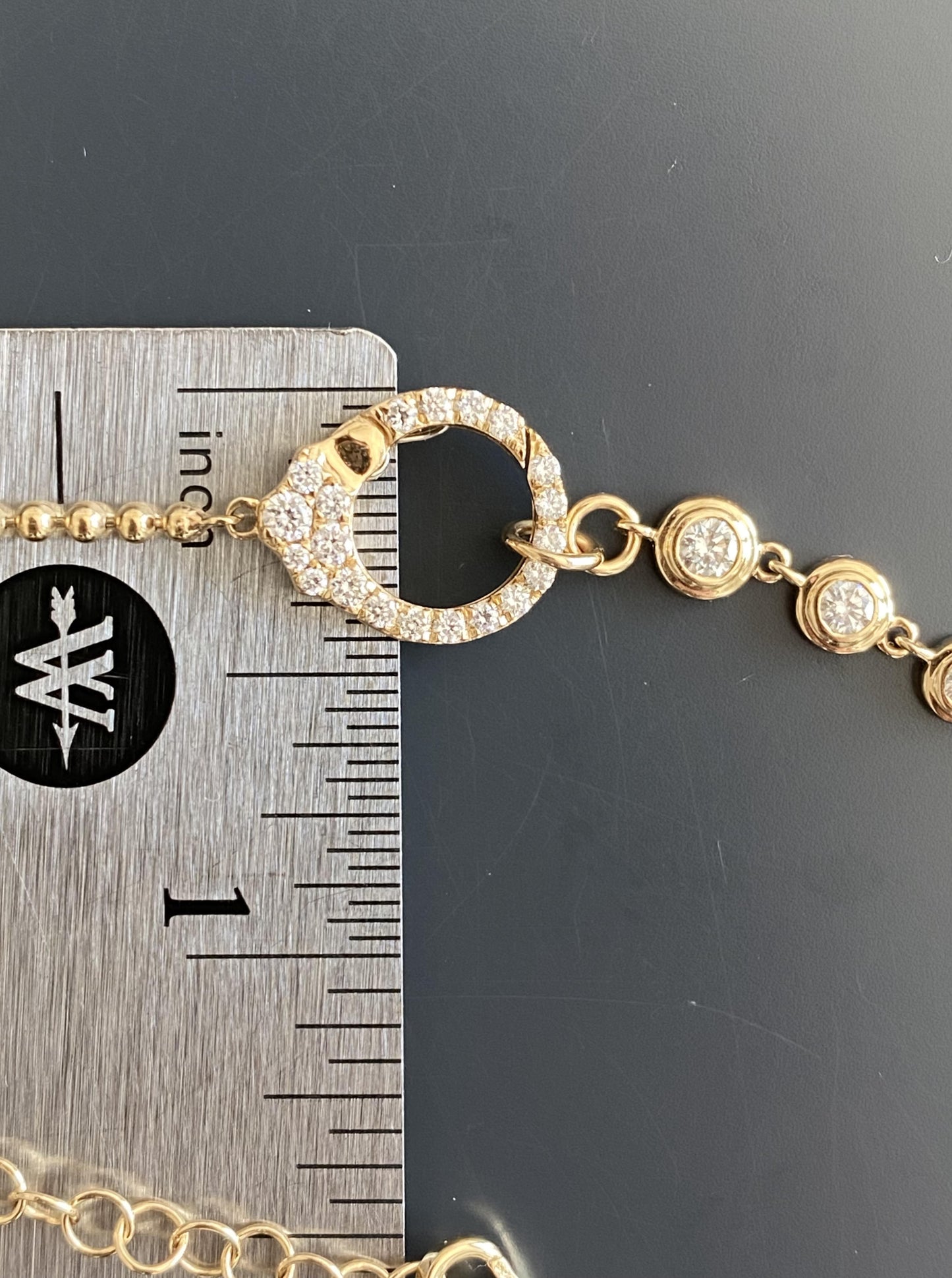 14K Muti Function Diamond Necklace.