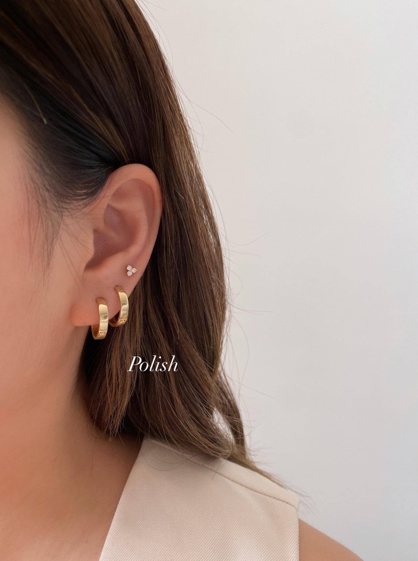 Polished & Matte Hoops