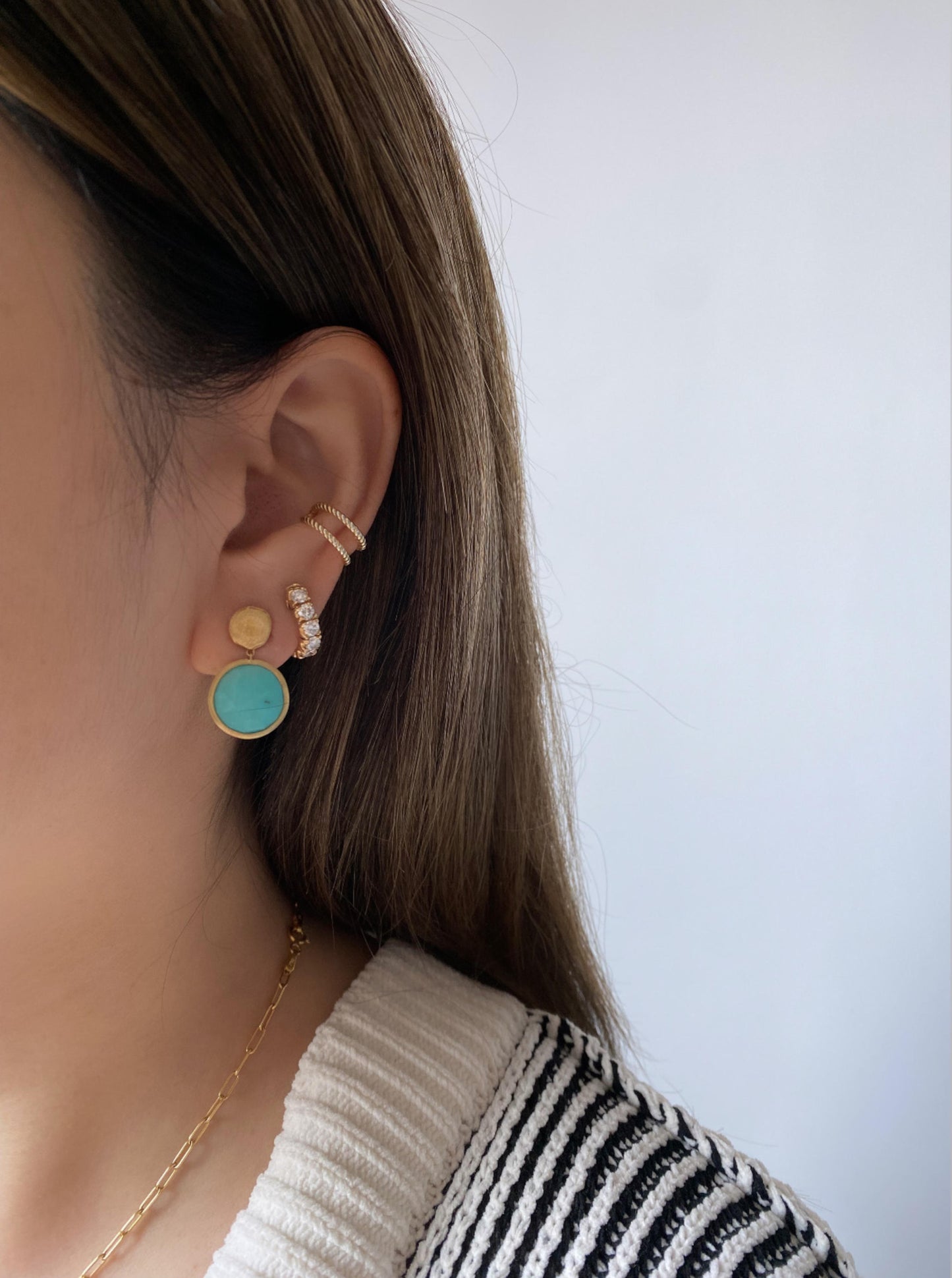 Estate Turquoise Dangle Earrings