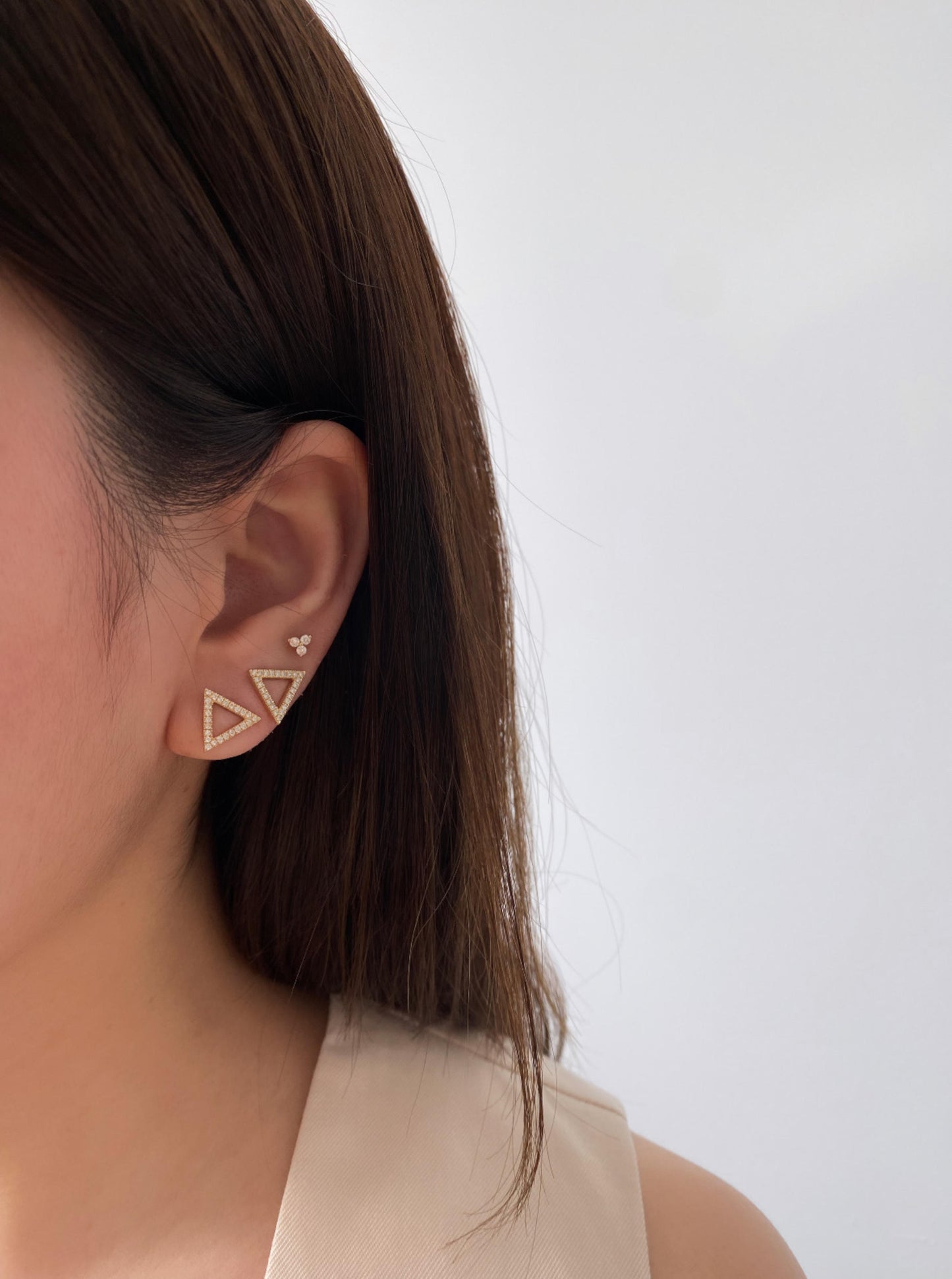 Triangle Diamond Studs
