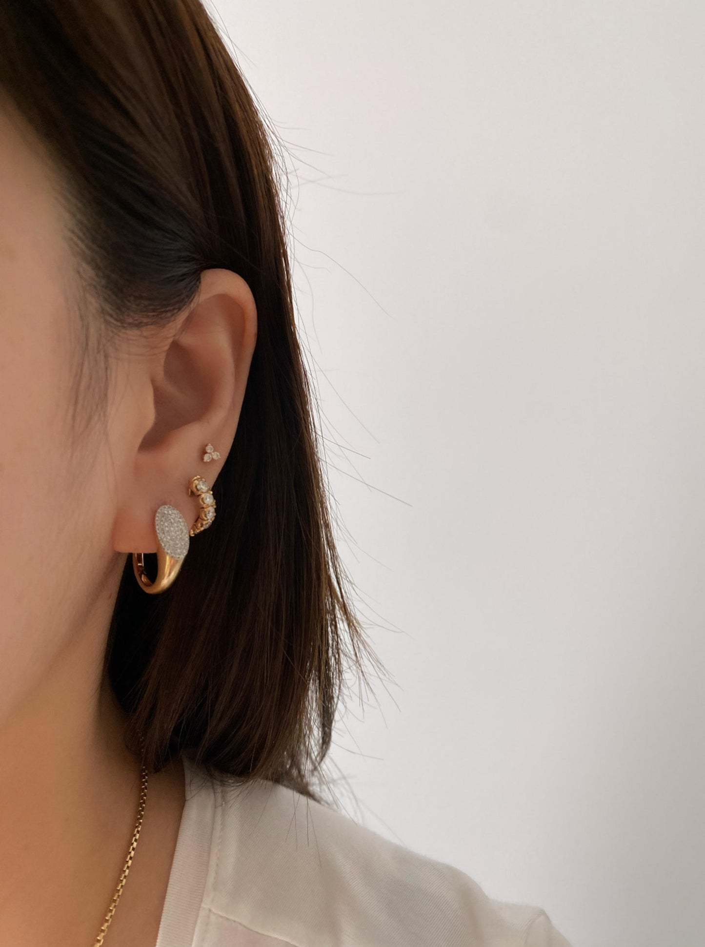 Diamond Statement Hoops