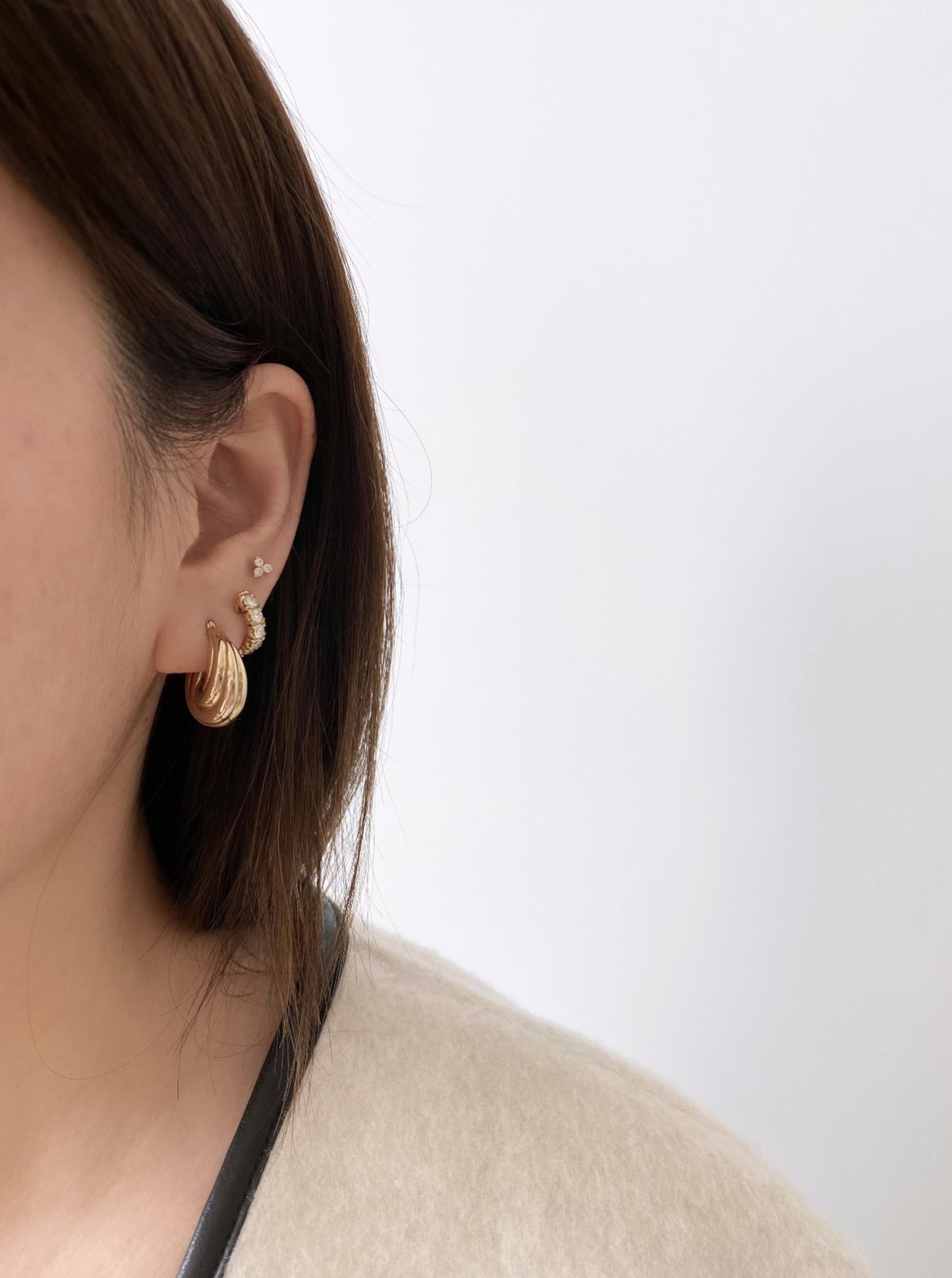 Puffy Muti Rope Pattern Hoops