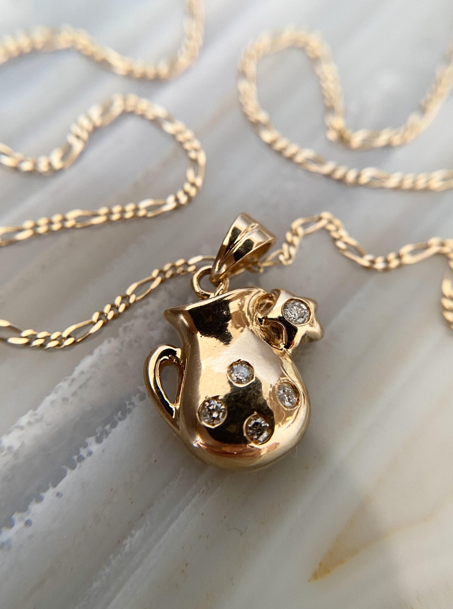 Celestial Water Pitcher Charm Necklace