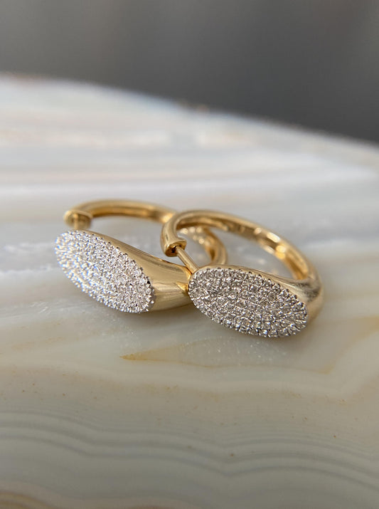 Diamond Statement Hoops