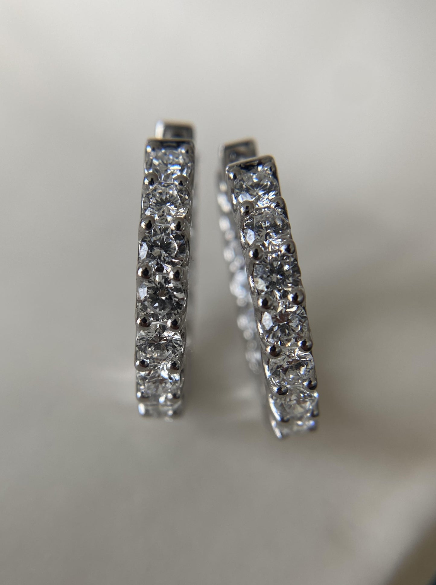 Lab Diamond In & Out Hoops