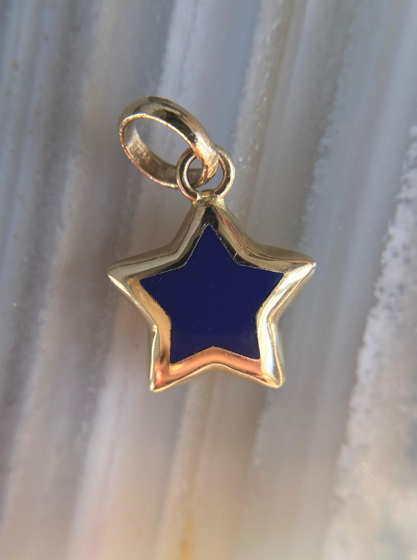 Royal Blue Puffy Star Charm